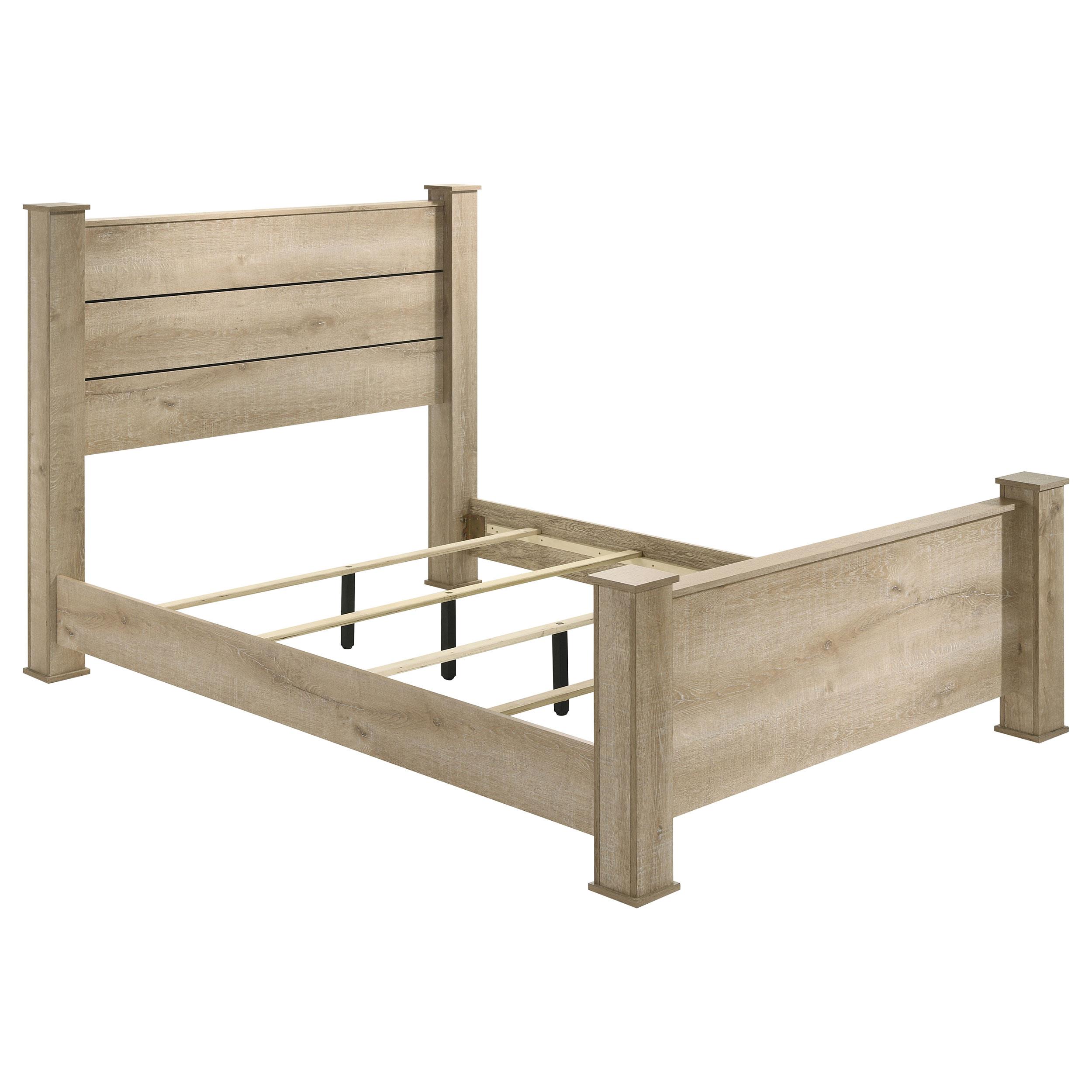Coaster Oakglen Rustic Weathered Oak Eastern King Bed Model 225101Ke