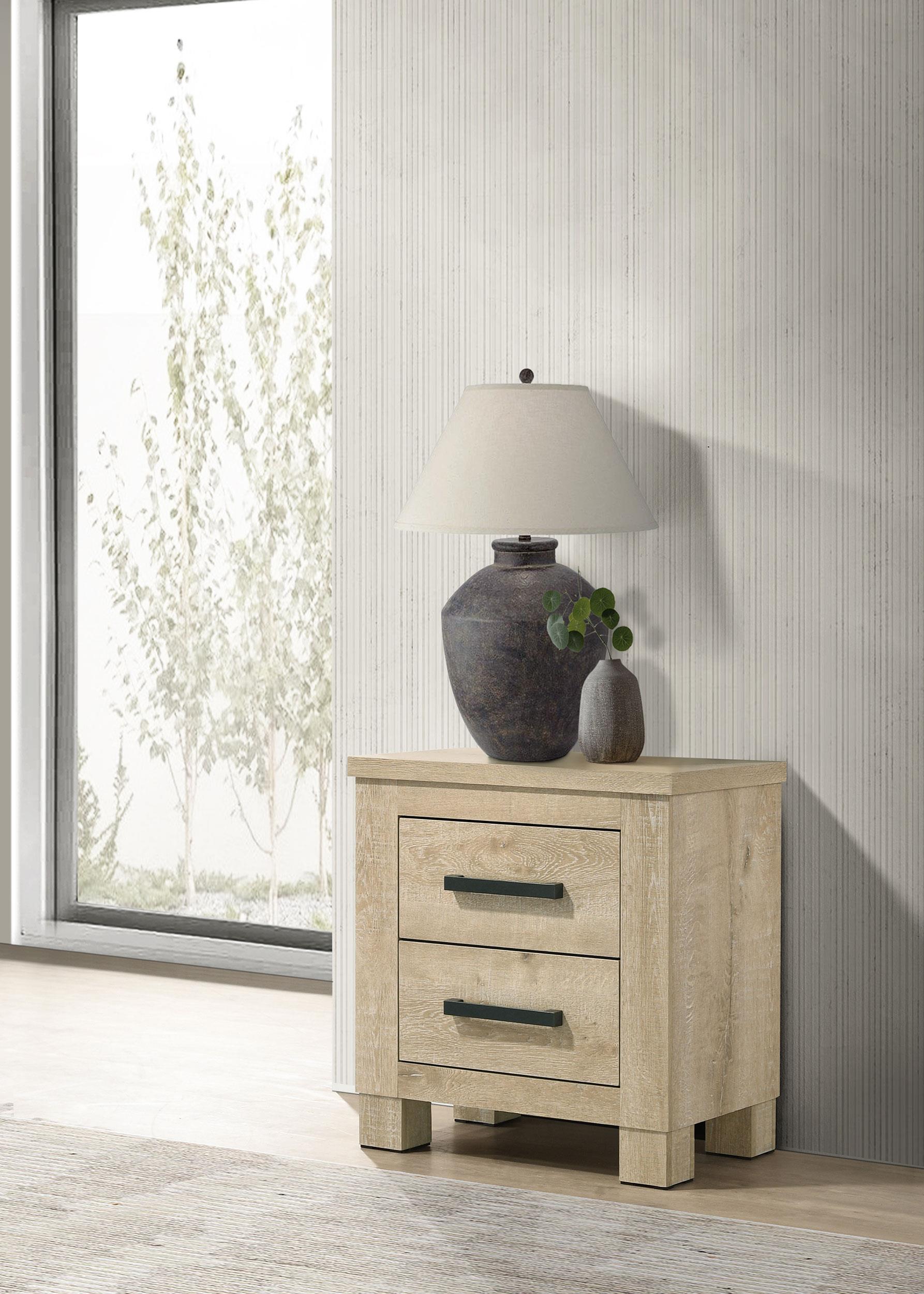 Coaster Oakglen Rustic Weathered Oak Nightstand Model 225102