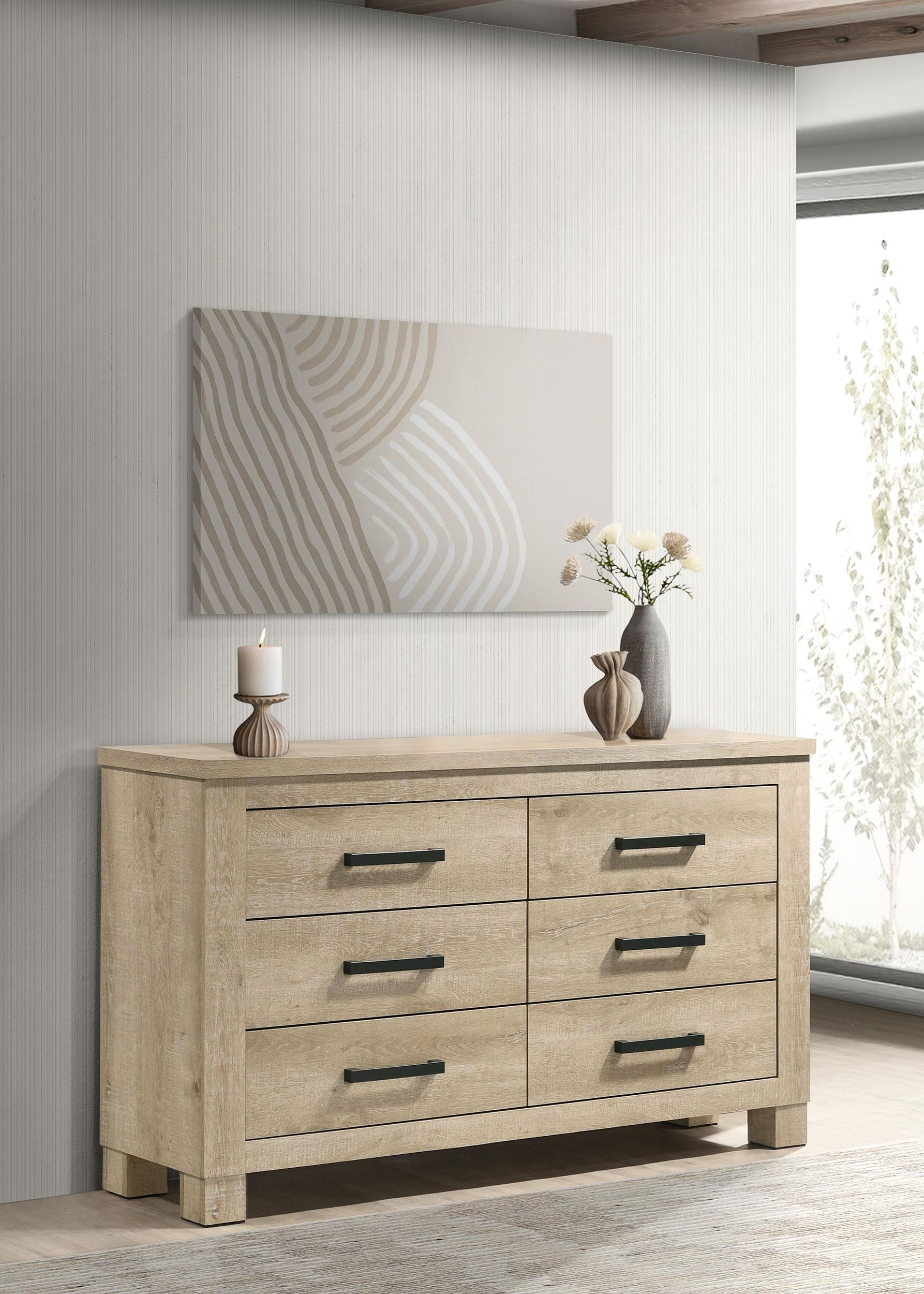 Coaster Oakglen Rustic Weathered Oak Dresser Model 225103