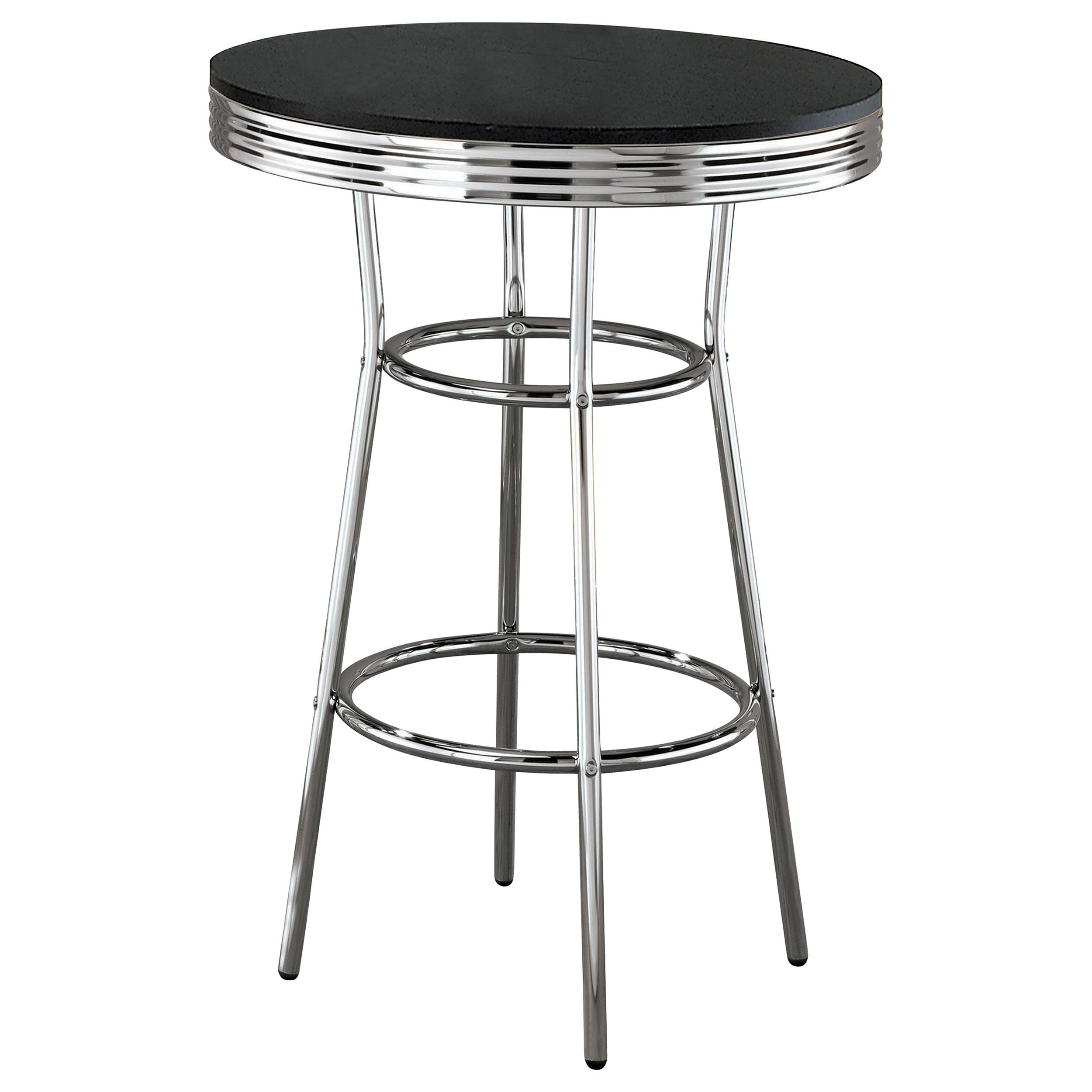 Coaster Retro Contemporary Black Bar Table Model 2405-S3