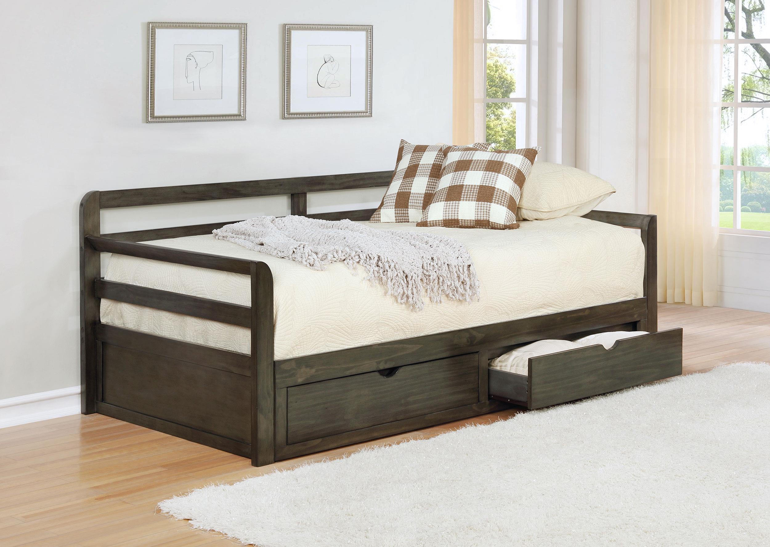 Coaster Sorrento Farmhouse Twin Xl Daybed W/ Extension Trundle Model 305706