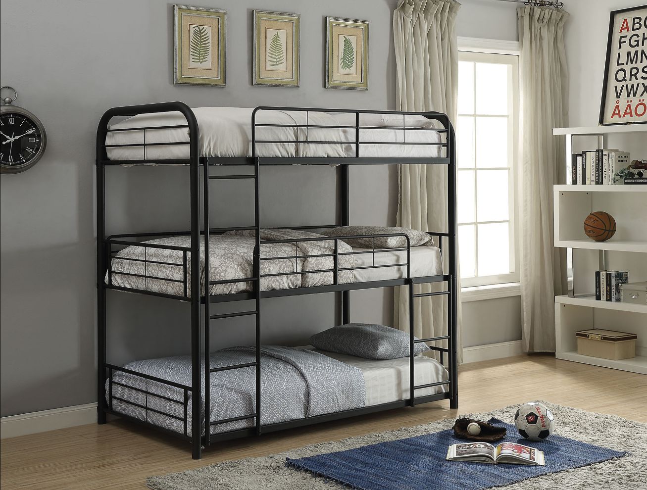 Acme Cairo Triple Twin Bunk Bed Model 37335