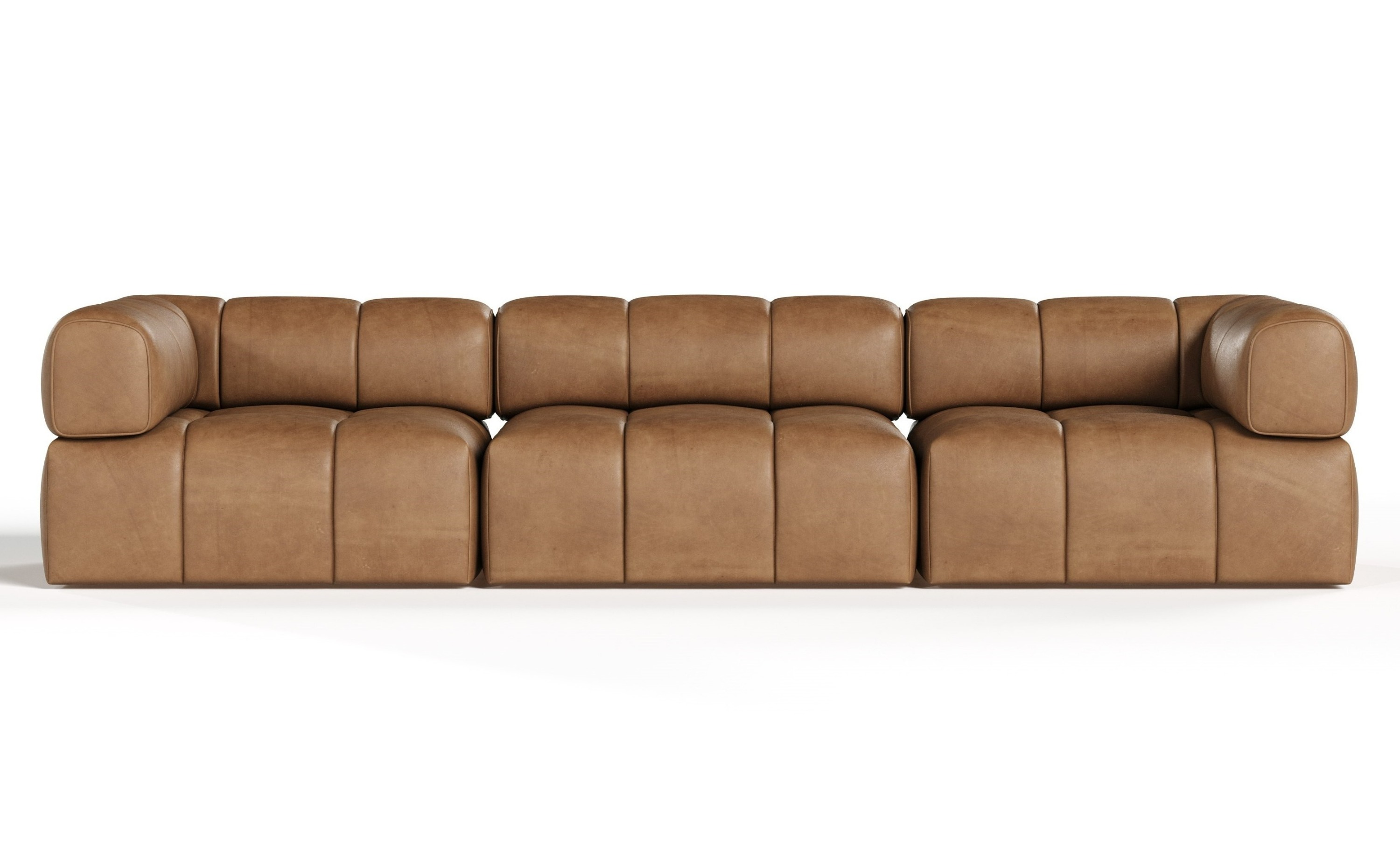 LA Furniture Everest Modern Brown Leather Modular Sectional Sofa-3-Piece Sectional VGOD-ZW-23118-MOD-3-Piece Sectional Contemporary Style by Vig Furnitrue Number 83540 Catch Home Goods