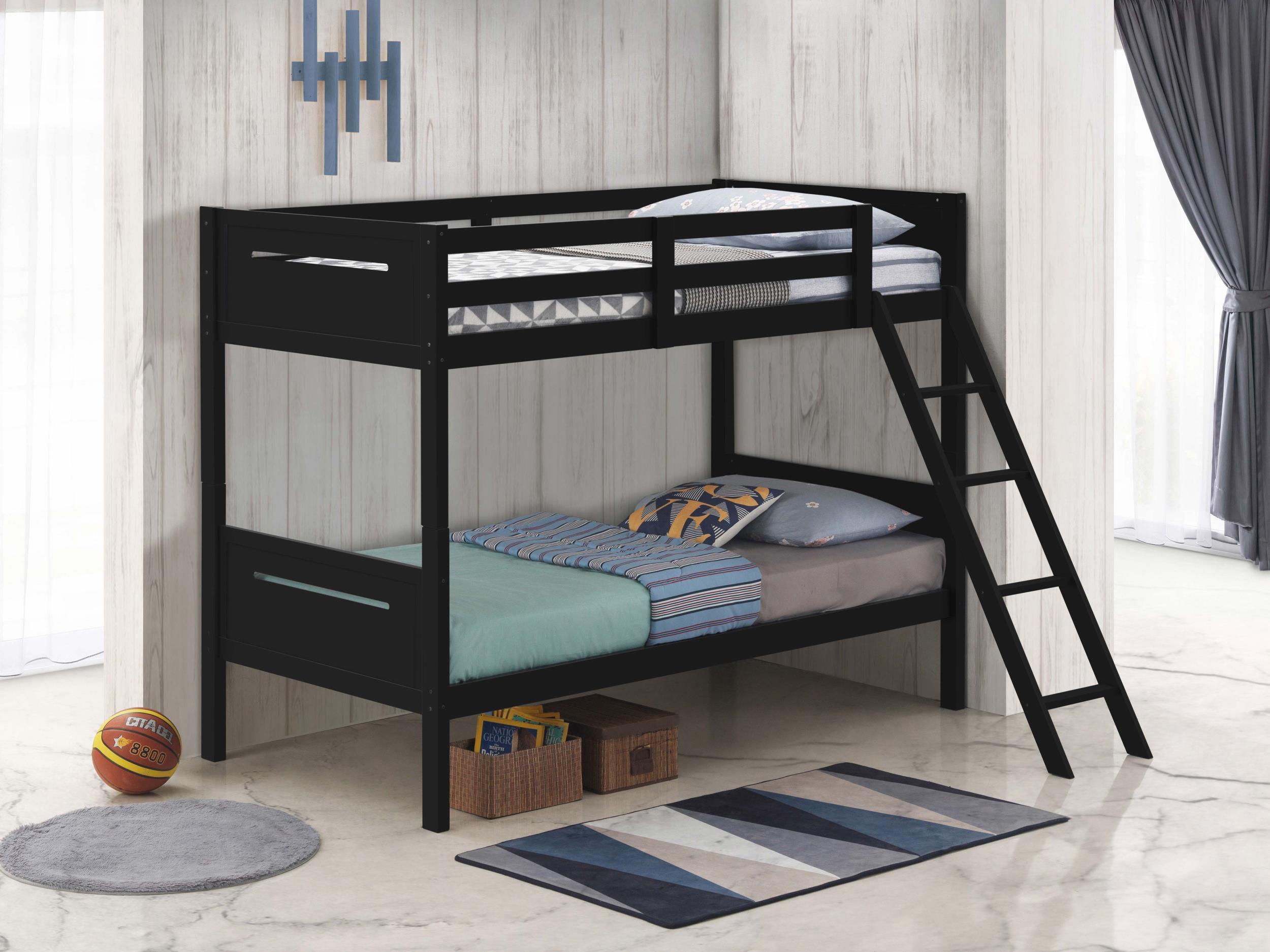 Coaster Littleton Transitional Twin / Twin Bunk Bed Model 405051Blk