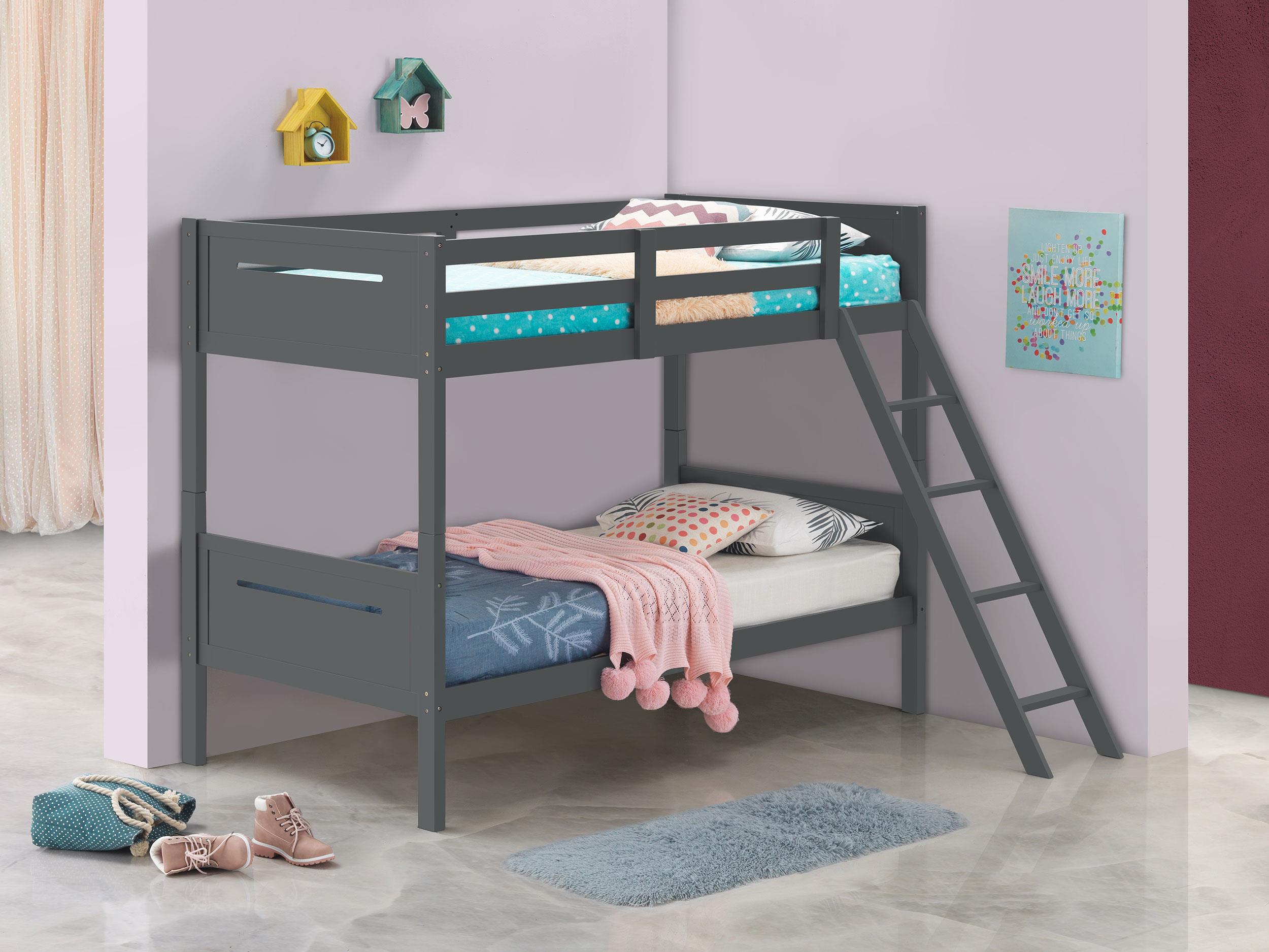 Coaster Littleton Transitional Twin / Twin Bunk Bed Model 405051Gry