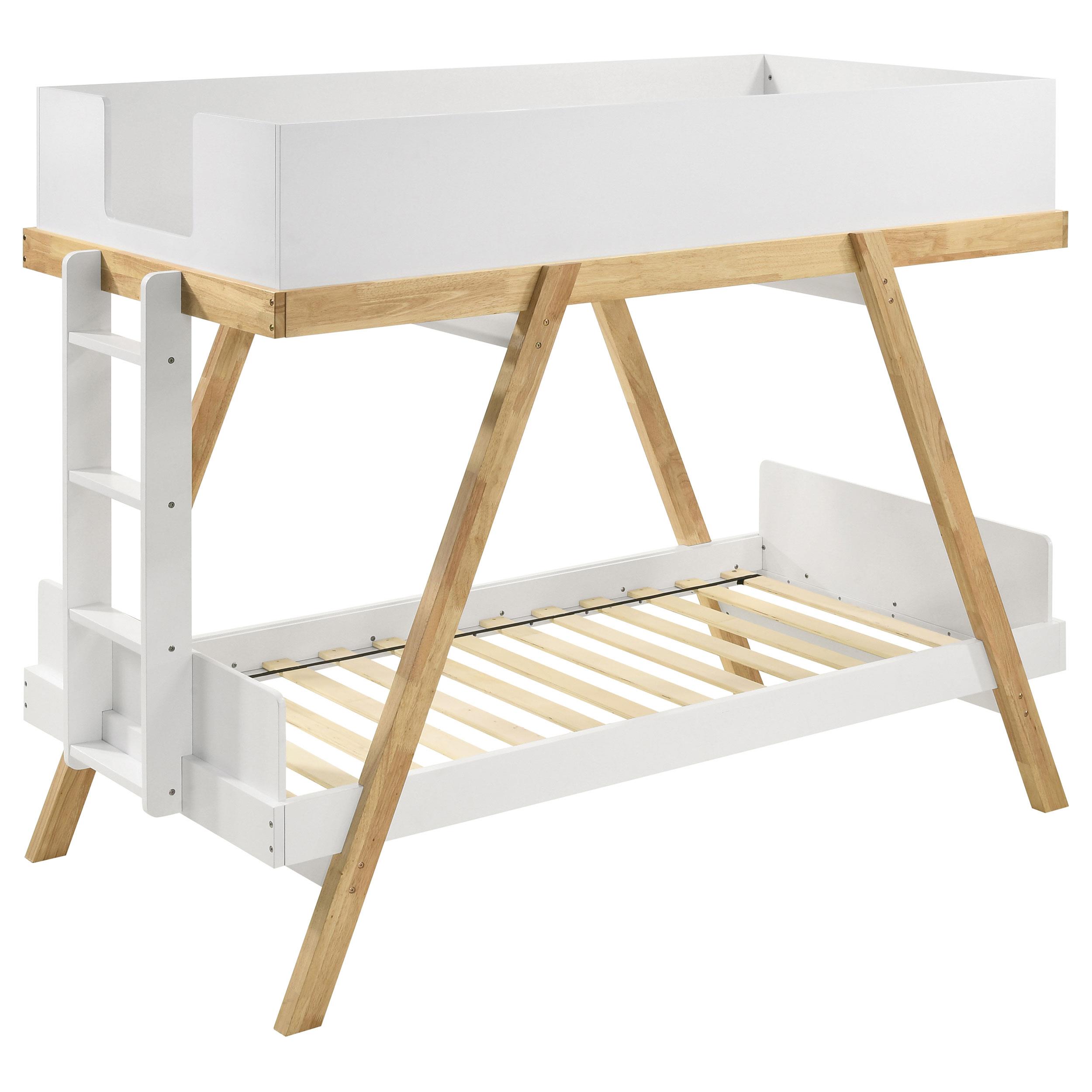 Coaster Frankie Mid-Century Modern Twin / Twin Bunk Bed Model 460570T