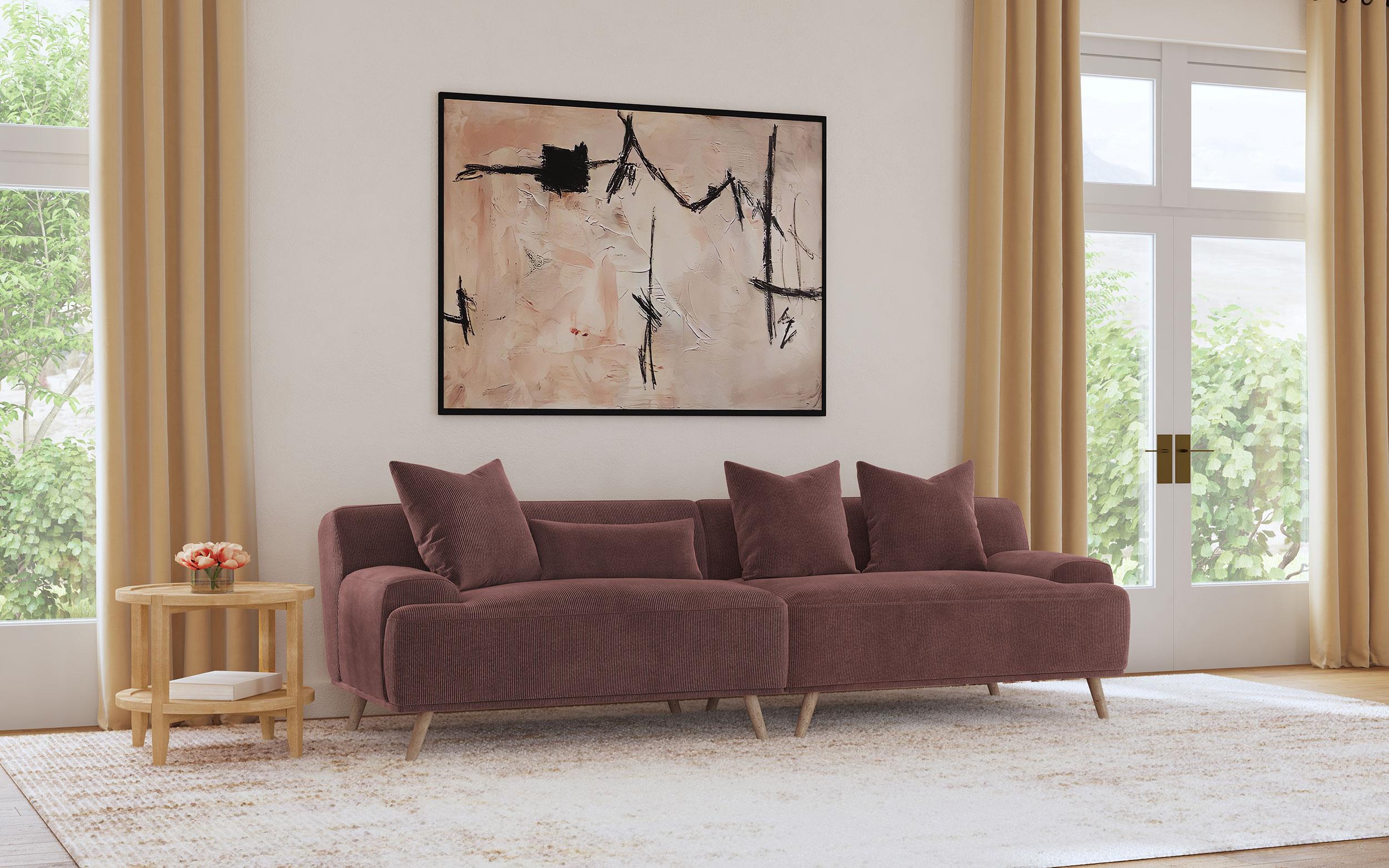 Coaster Elizabeth Mid-Century Modern Sofa Xl Model 503957