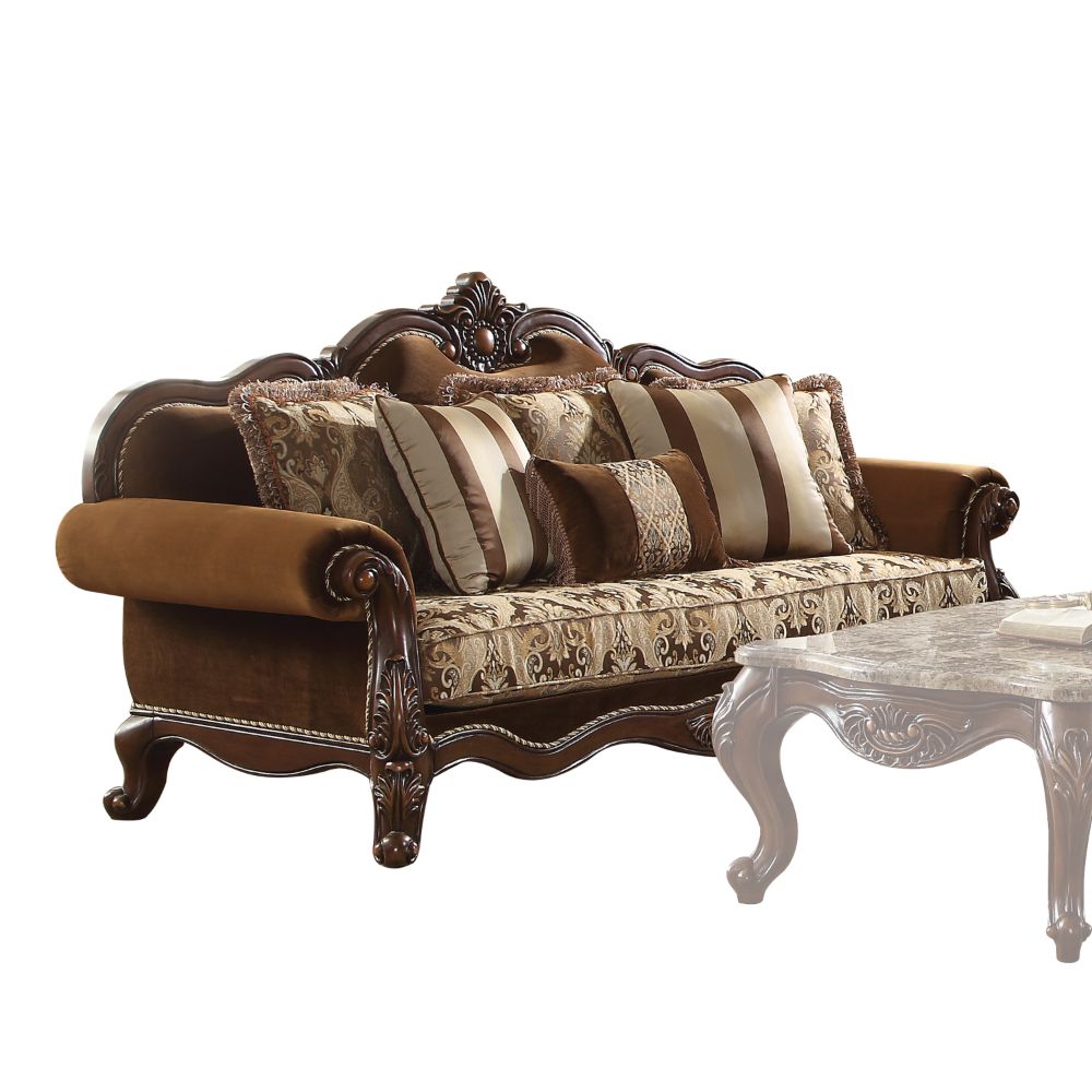 Acme Jardena Sofa with 6 Pillows (Same LV01591) Model 50655