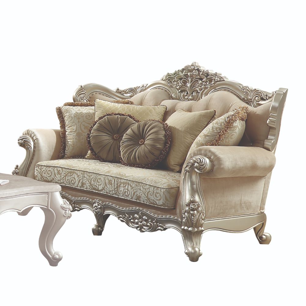 Acme Bently Loveseat with 5 Pillows(Same Lv01580) Model 50661
