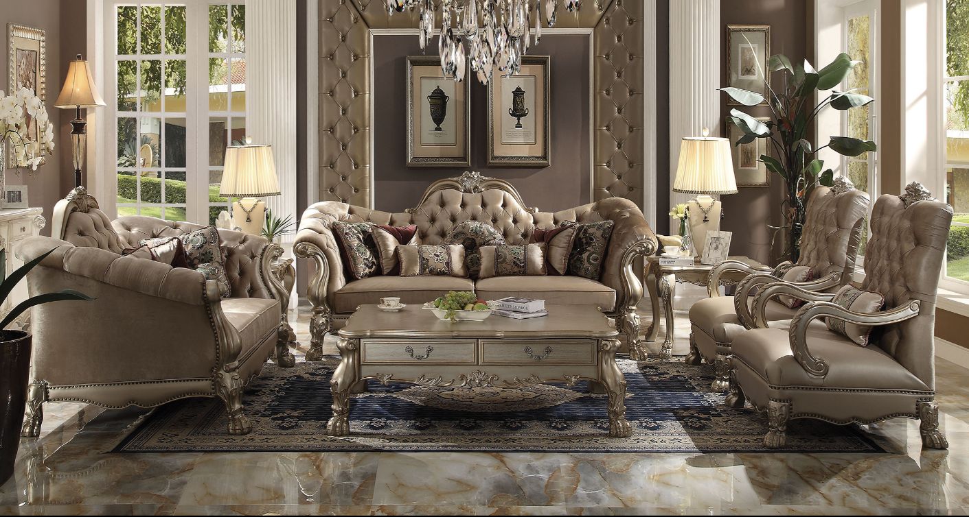 Acme Dresden Sofa with 7 Pillows Model 52090
