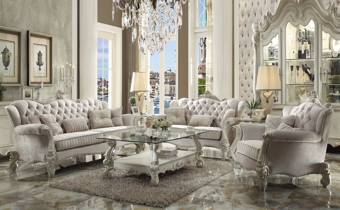 Acme Versailles Sofa with 5 Pillows Model 52105