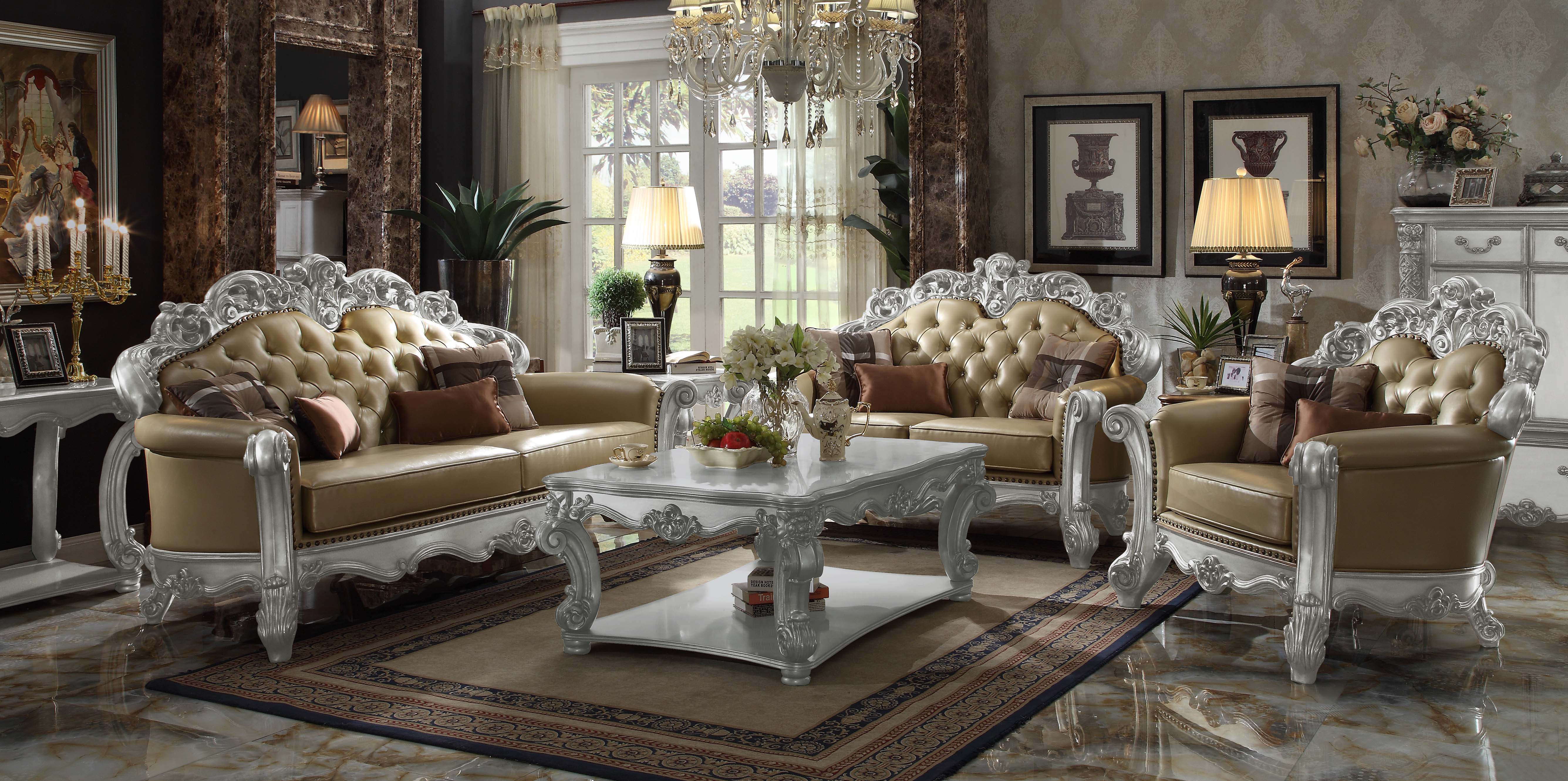 Acme Vendome Sofa with 4 Pillows Model 53000B