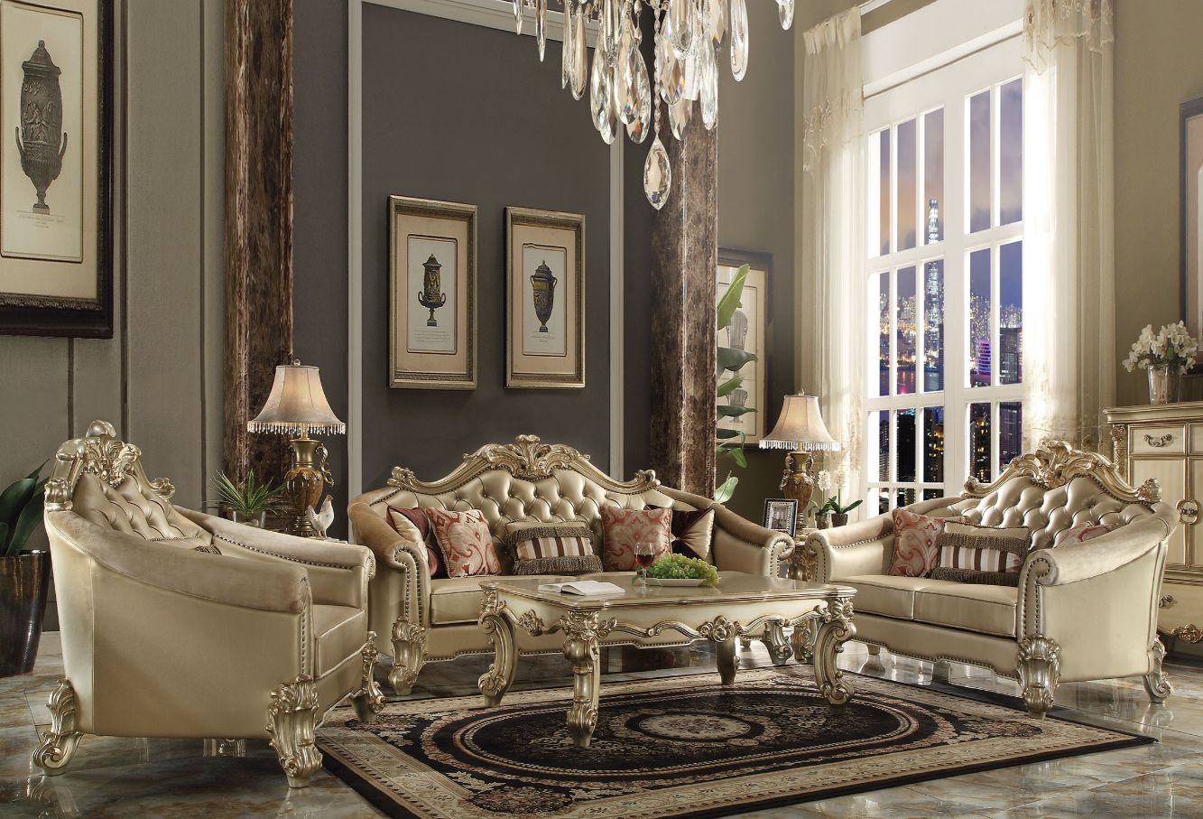 Acme Vendome II Sofa with 5 Pillows Model 53120