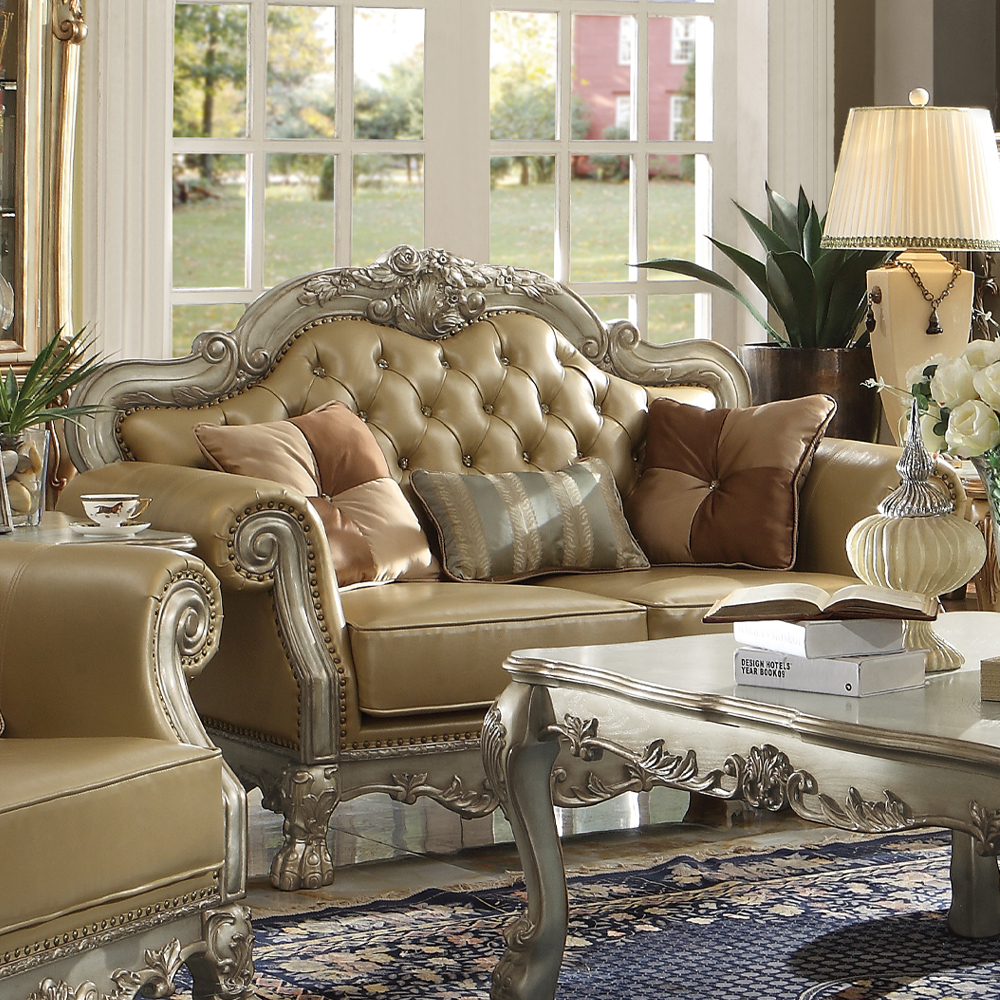 Acme Dresden Loveseat with 3 Pillows Model 53161
