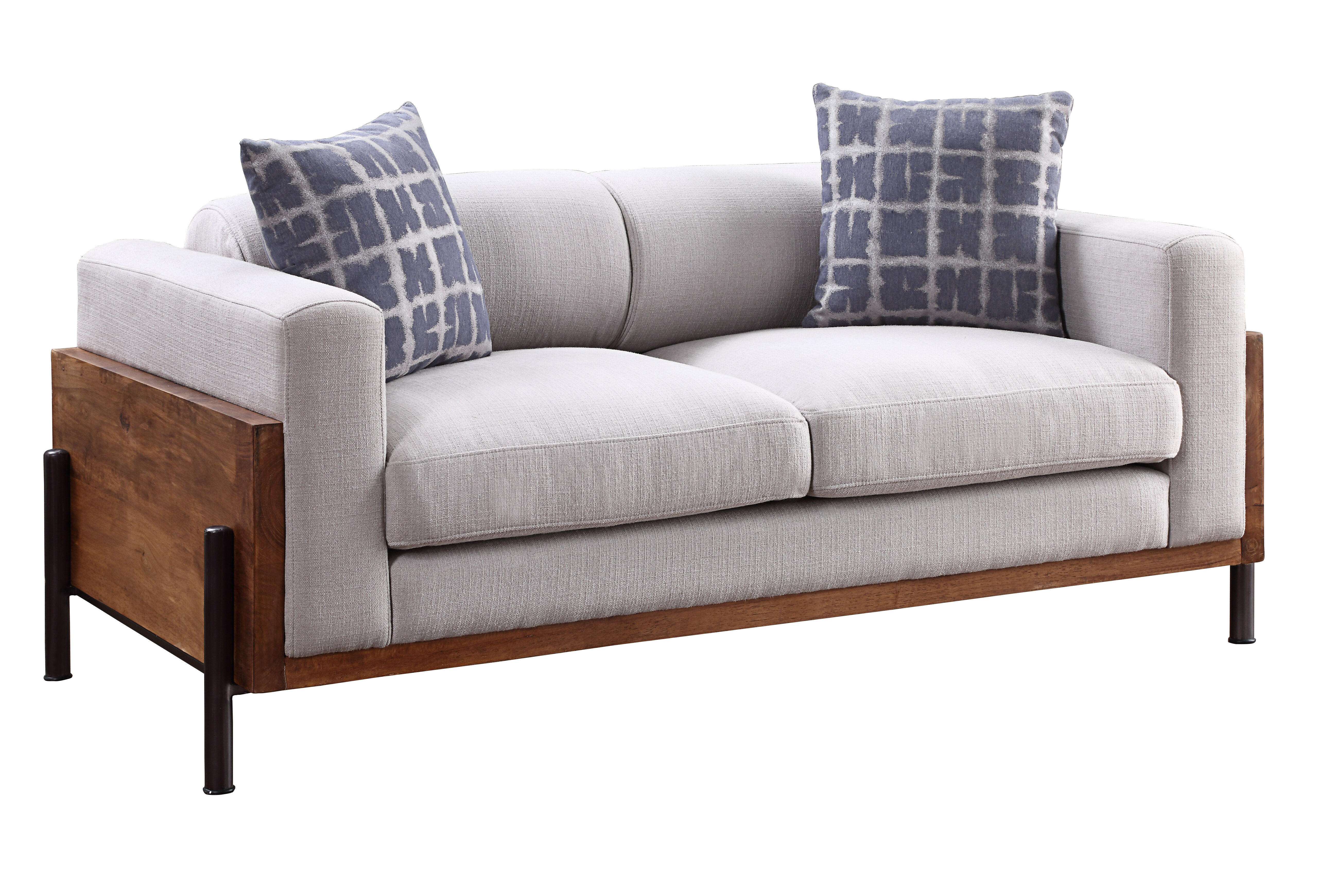 Acme Pelton Loveseat with 2 Pillows Model 54891