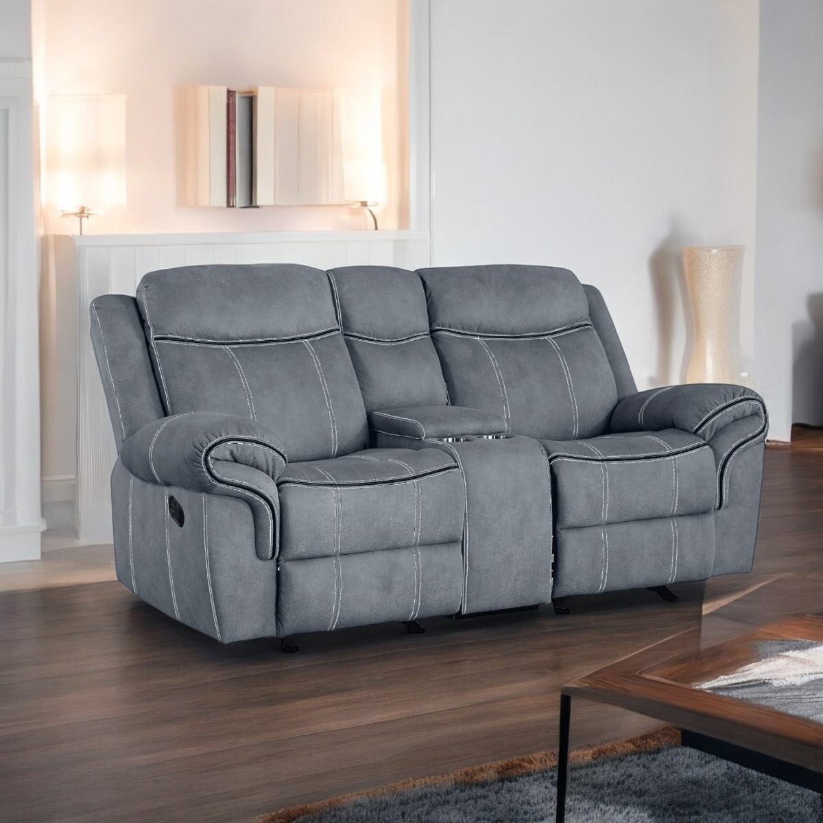 Acme Zubaida Motion Loveseat & Console with USB Model 55026