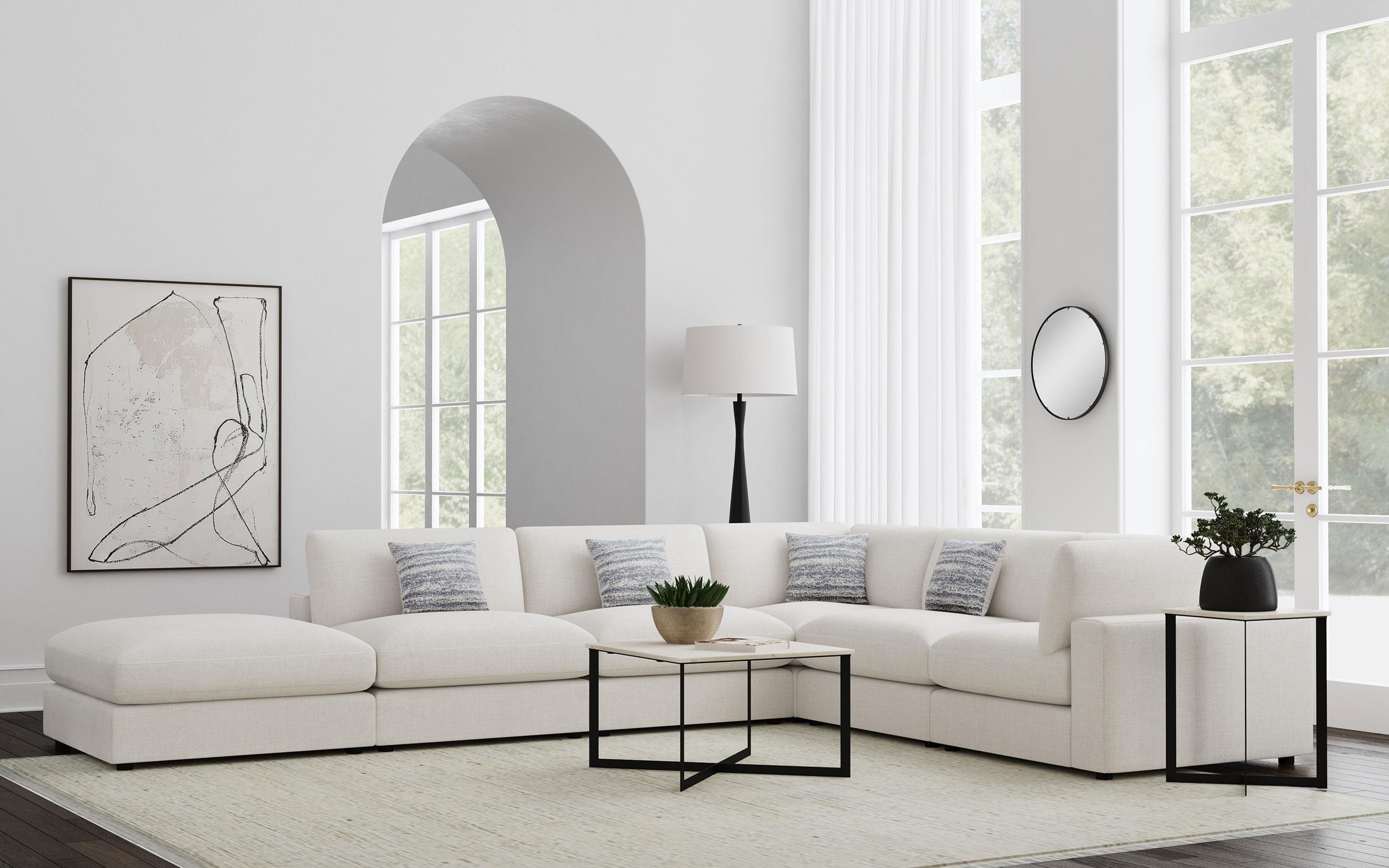 Coaster Serene Transitional Sectional Model 551321-Set