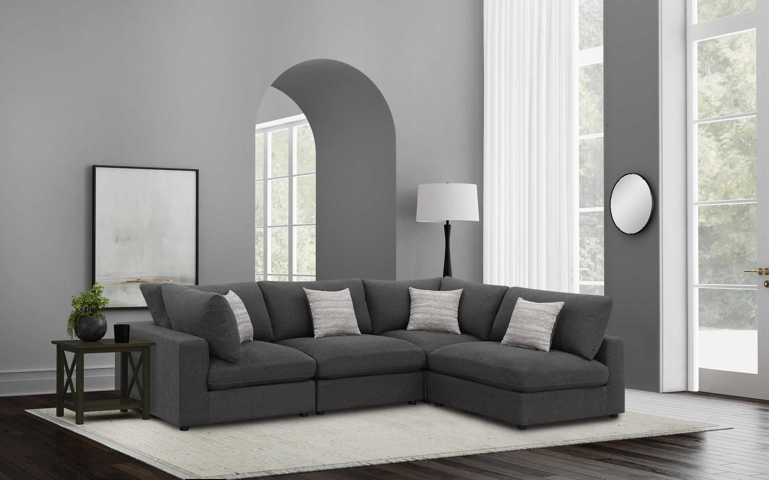 Coaster Serene Transitional Sectional Model 551324-Seta