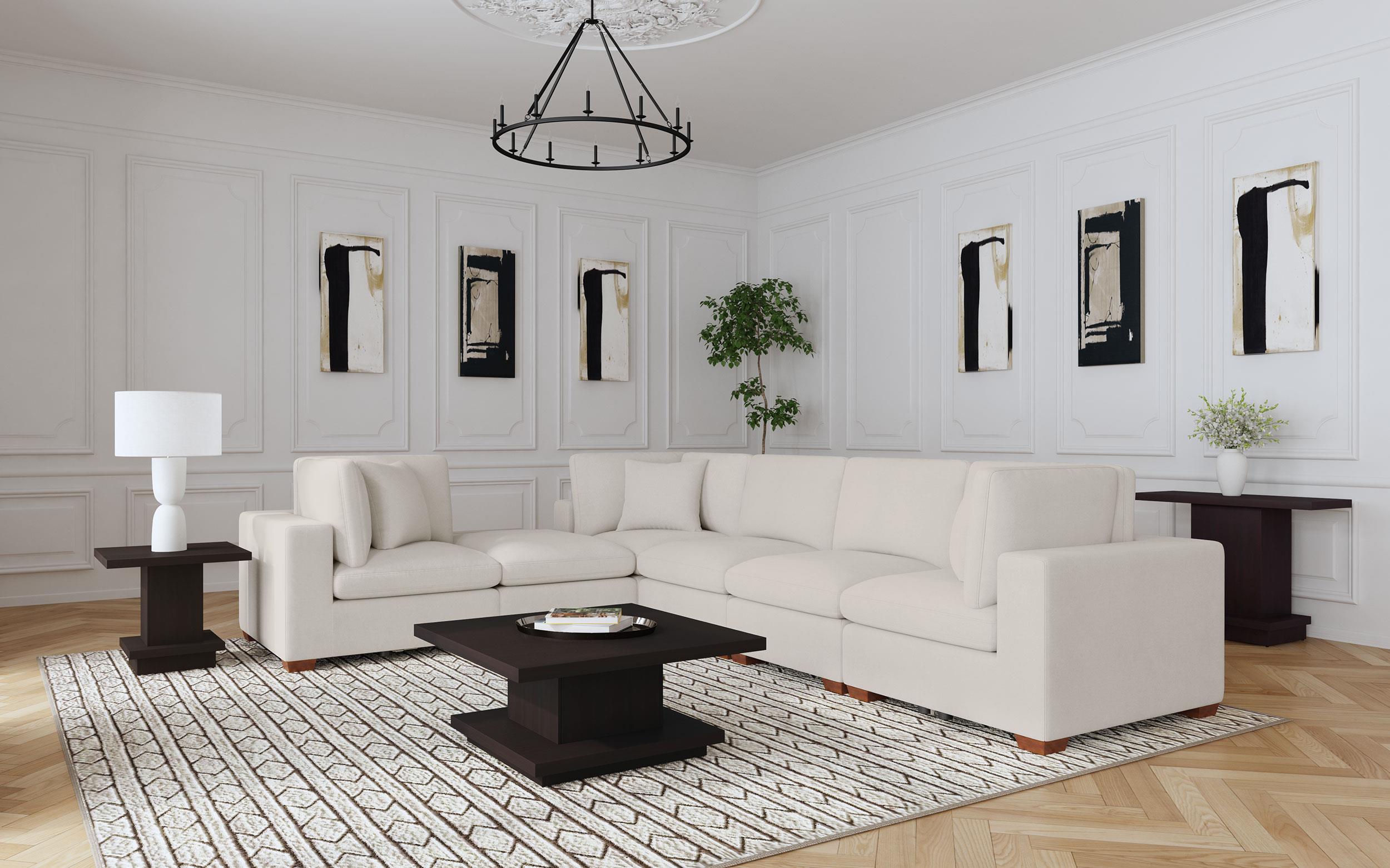 Coaster Lakeview Transitional Modular Sectional Model 551461-Set