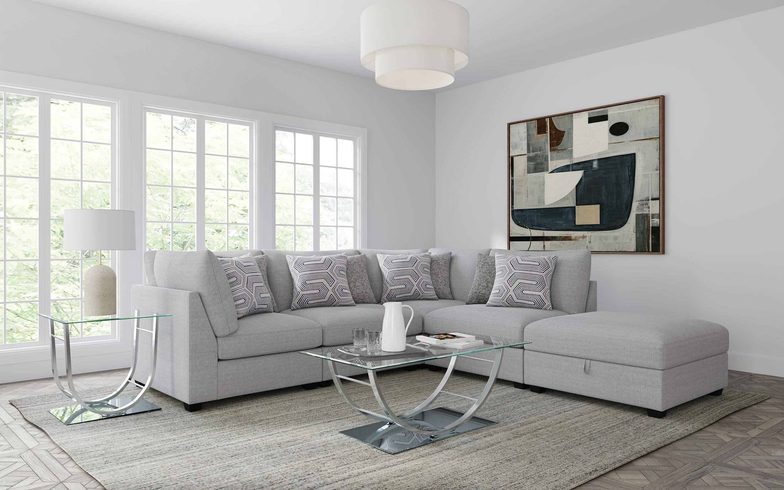 Coaster Cambria Contemporary Sectional Model 551511-S5B