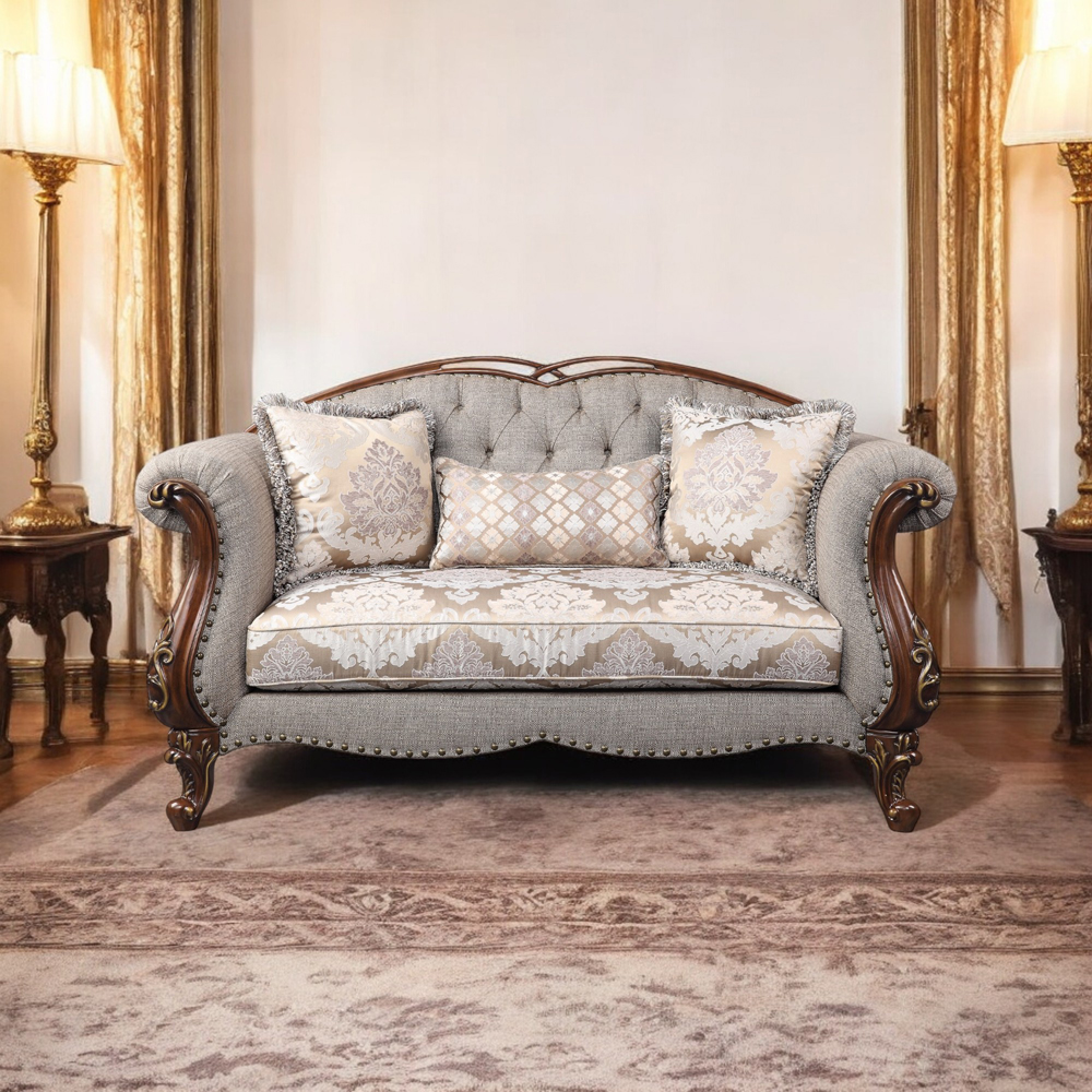 Acme Miyeon Loveseat with 3 Pillows Model 55366
