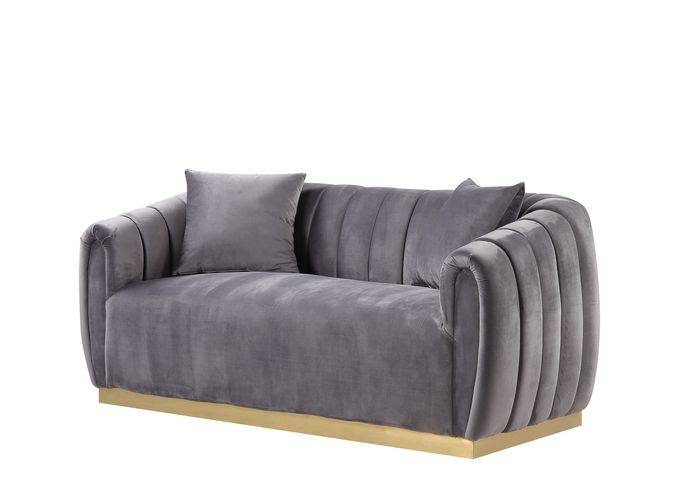Acme Elchanon Loveseat with 2 Pillows Model 55671