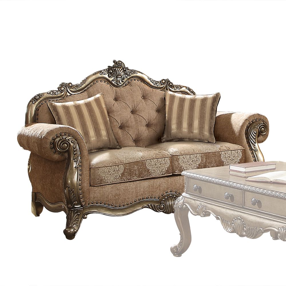 Acme Ragenardus Loveseat with 2 Pillows Model 56031