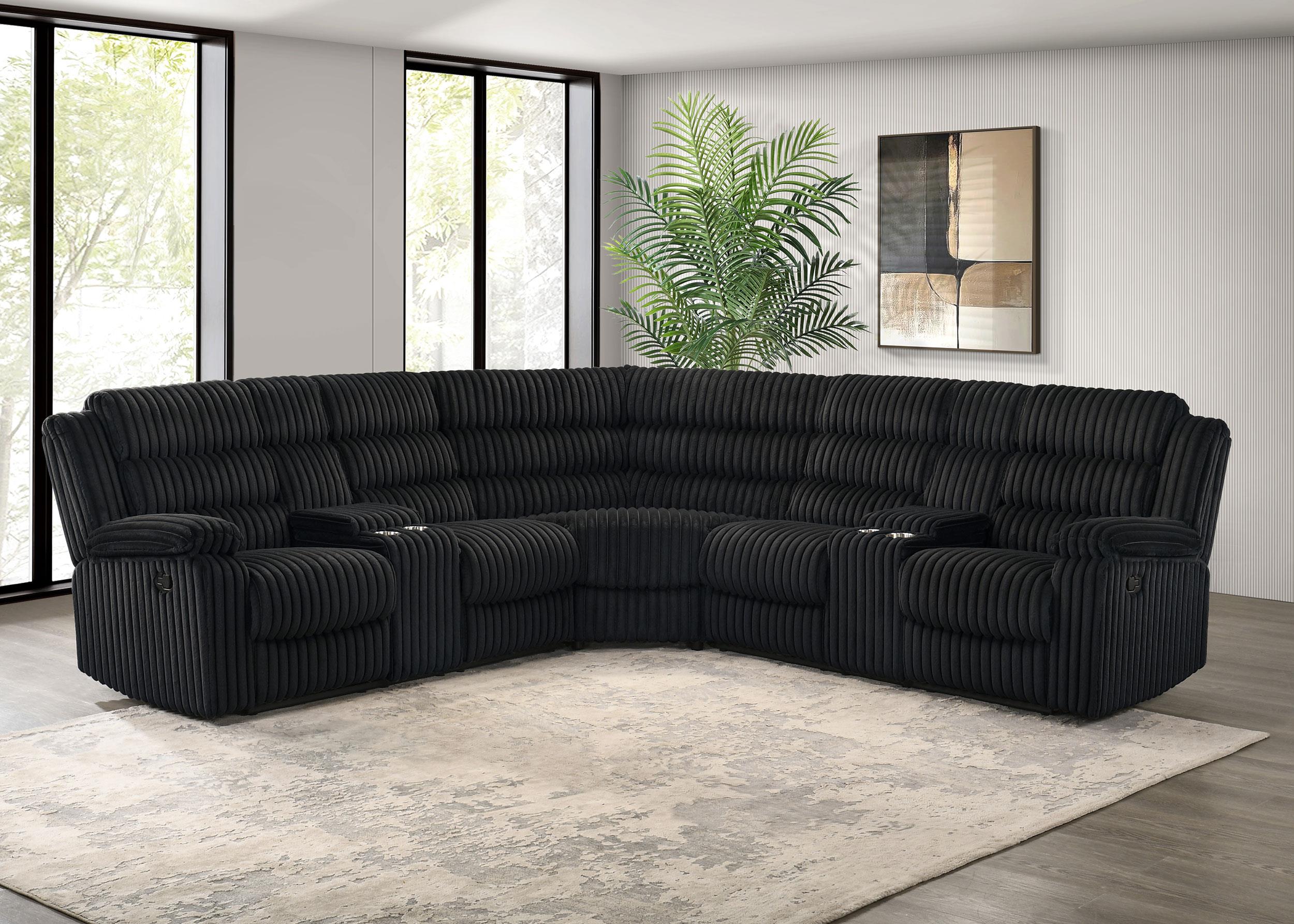 Coaster Atkinson Transitional Reclining Sectional 3Pcs Set Model 601520