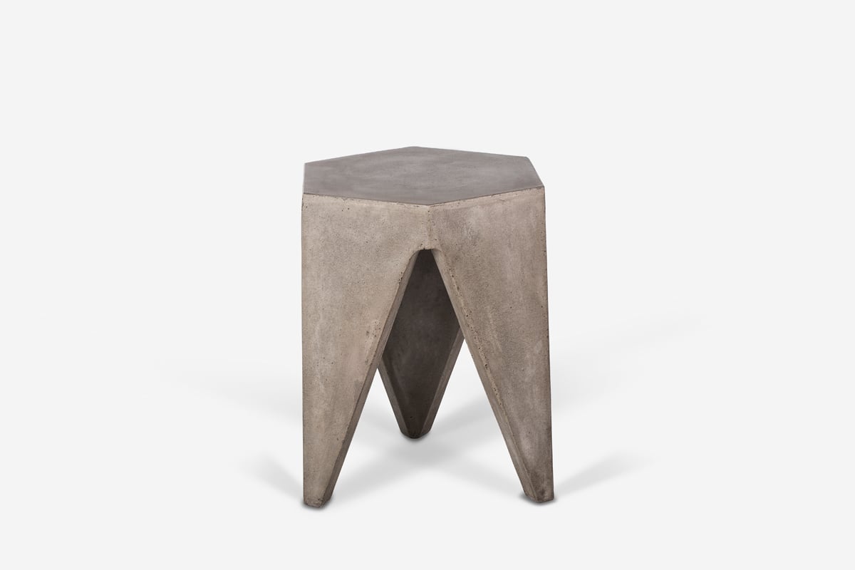 LA Furniture Hugo Modern Concrete Stool VGGR605033 Contemporary Style by Vig Furnitrue Number 75310 Catch Home Goods