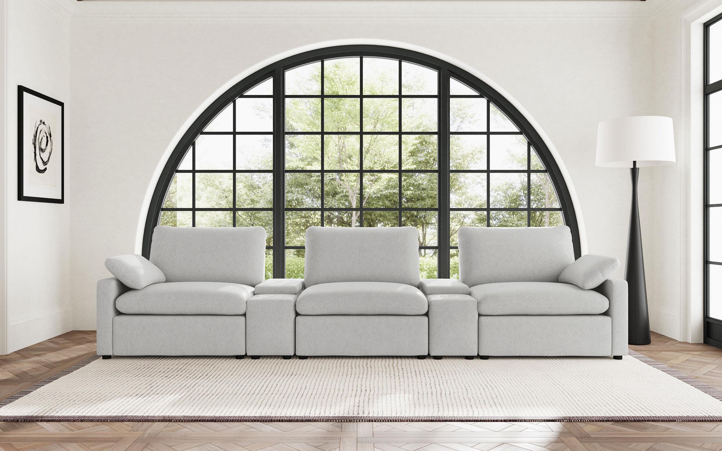 Coaster Collins Transitional Power Theater Seating Model 609561Pt