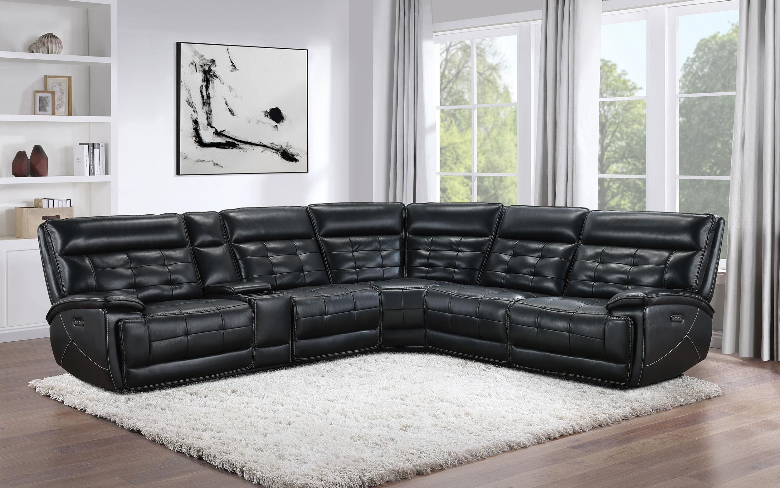 Coaster Hewitt Transitional Power Reclining Sectional 3 Pc Set Model 609610Pp