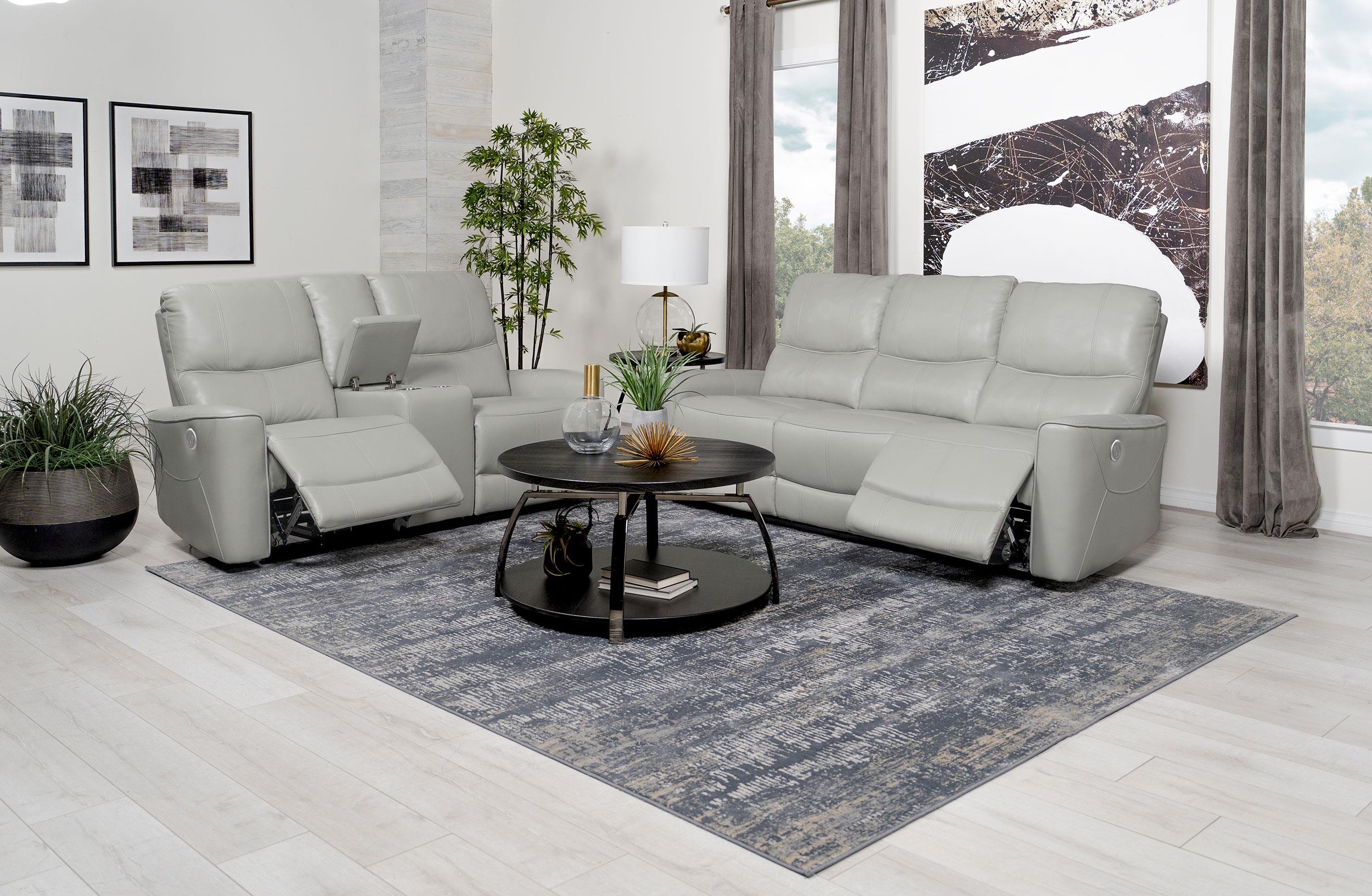Coaster Greenfield Contemporary Power Reclining Sofa Model 610261P-S2