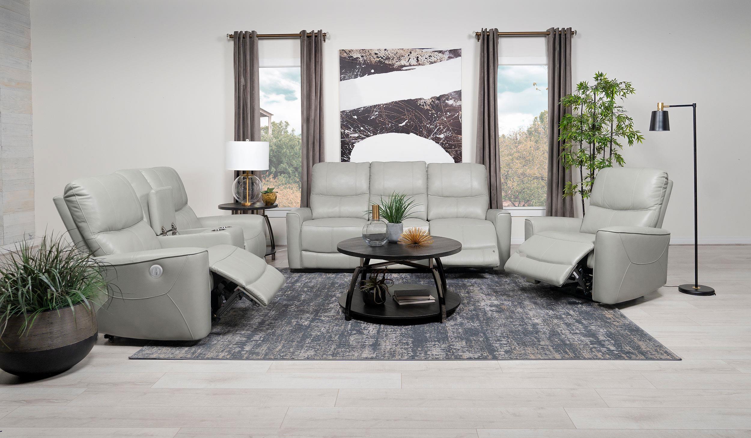 Coaster Greenfield Contemporary Power Reclining Sofa Model 610261P-S3