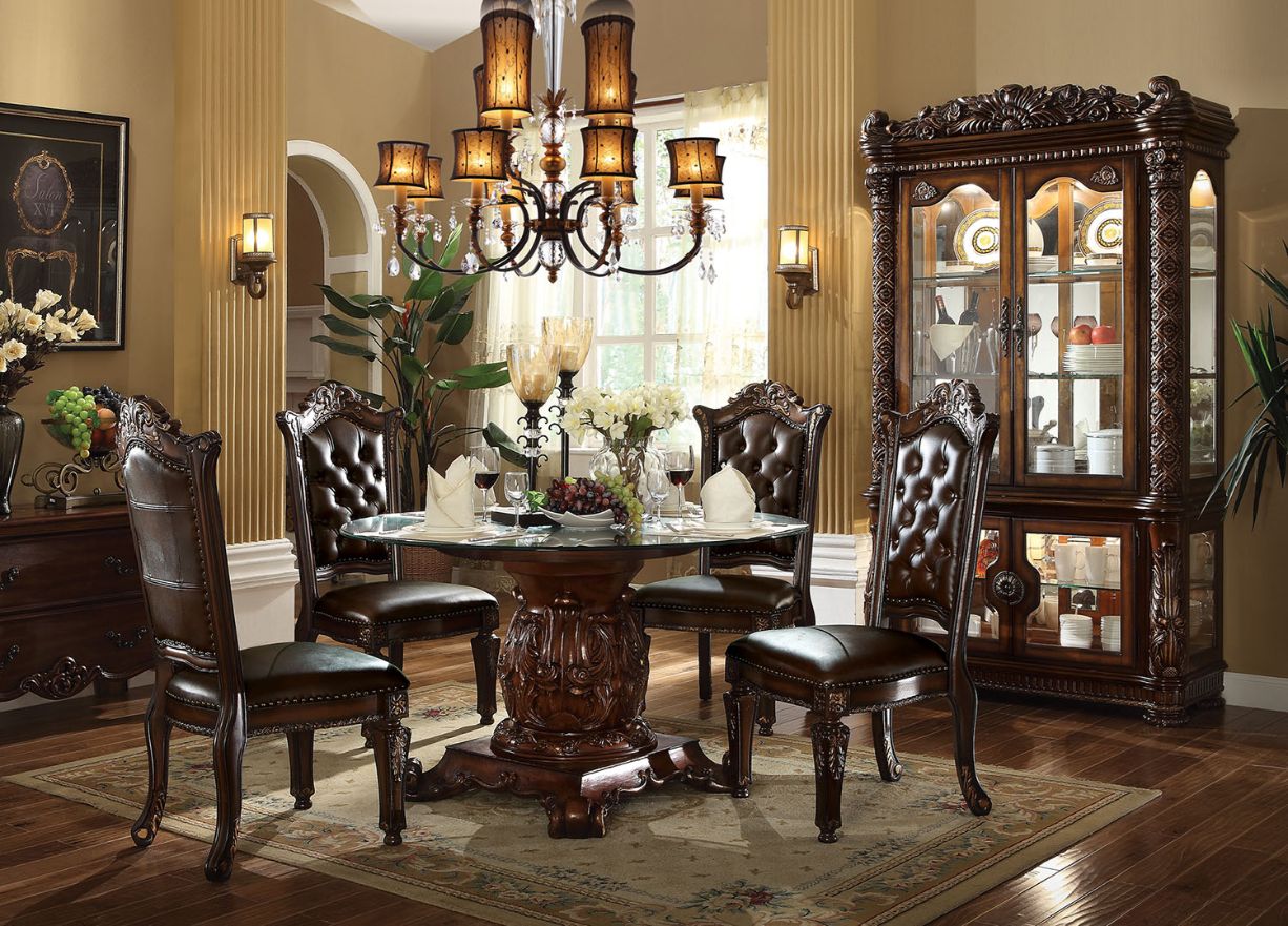 Acme Vendome Round Dining Table Model 62010