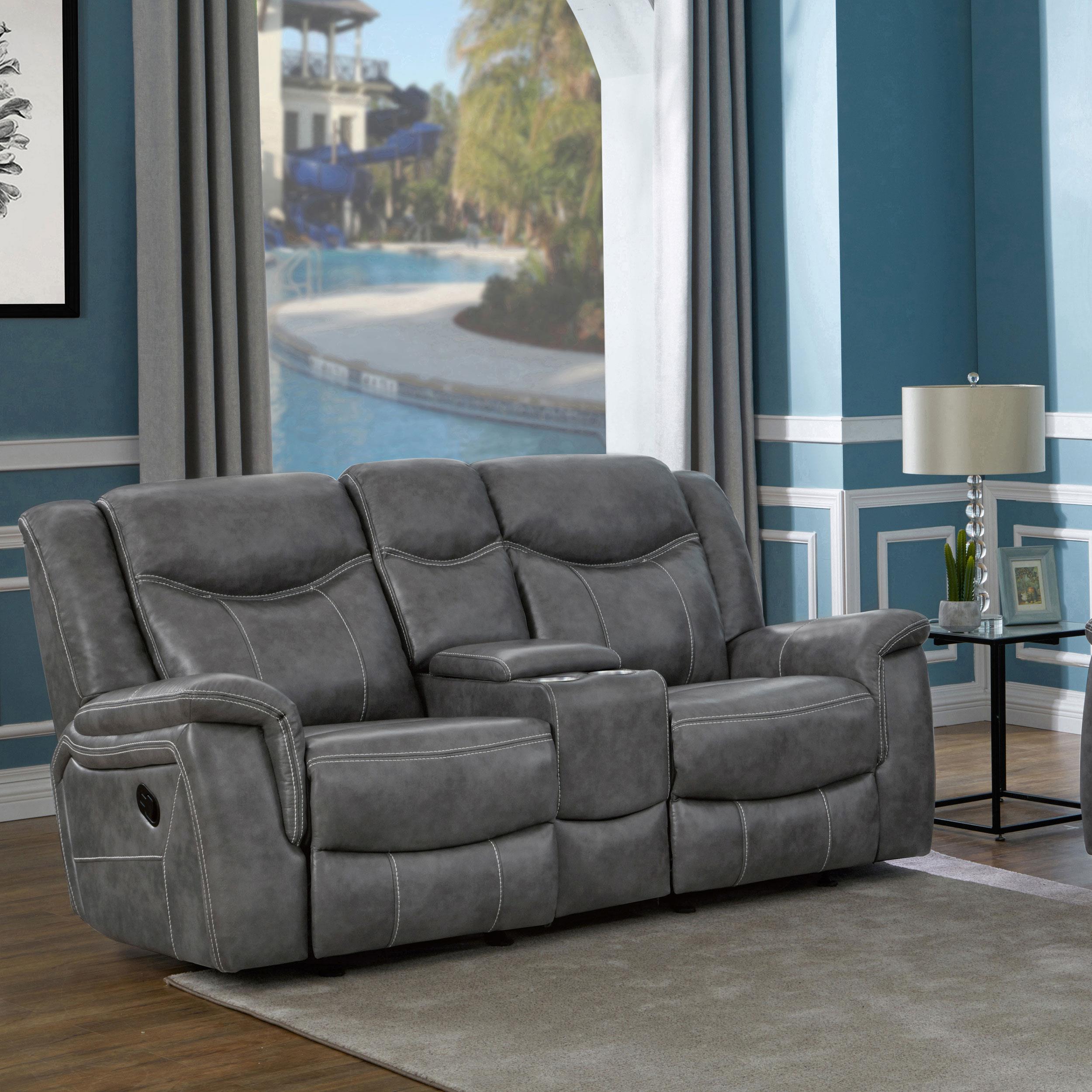 Coaster Conrad Transitional Glider Loveseat Model 650355
