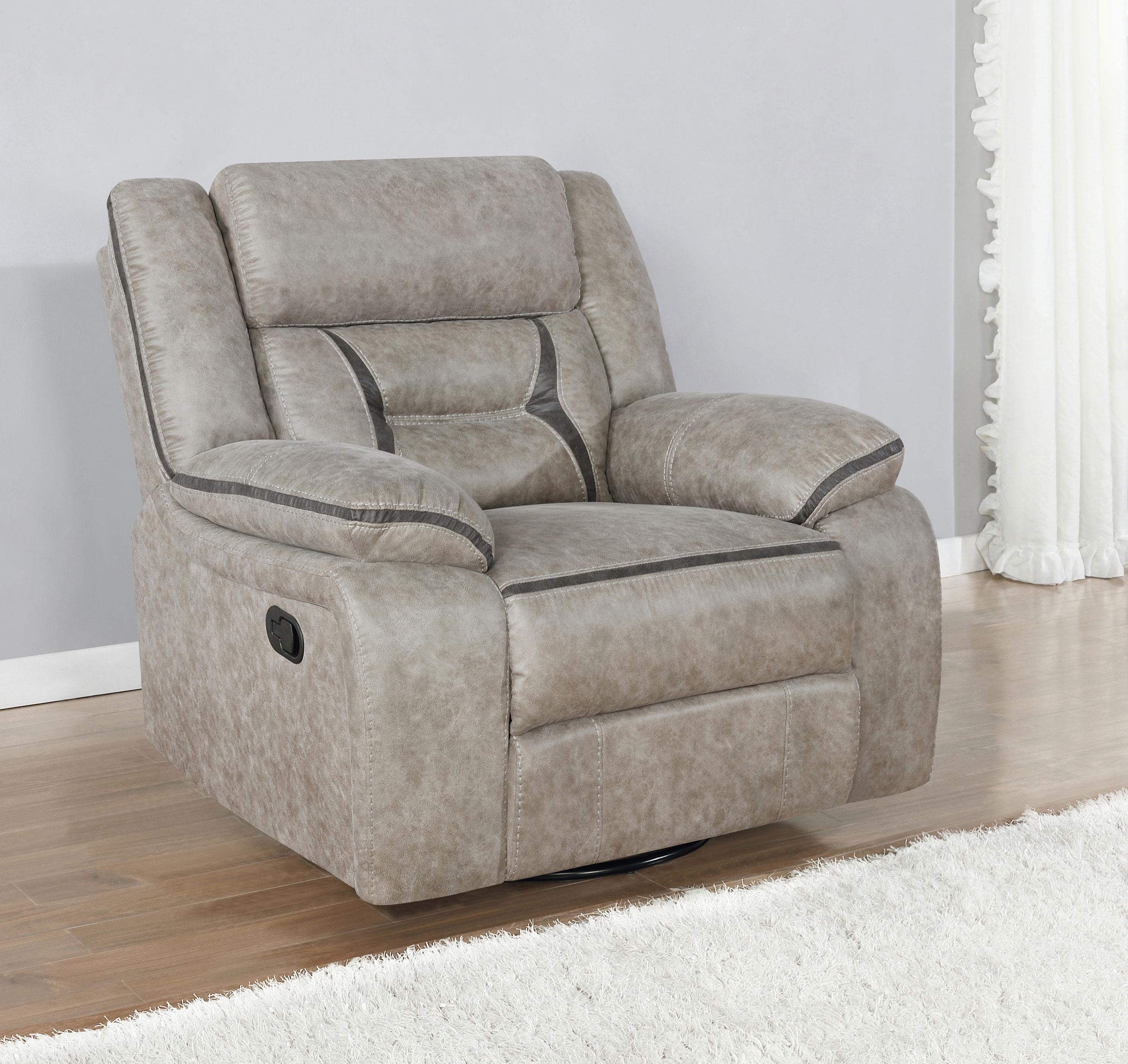 Coaster Greer Transitional Swivel Glider Recliner Model 651353