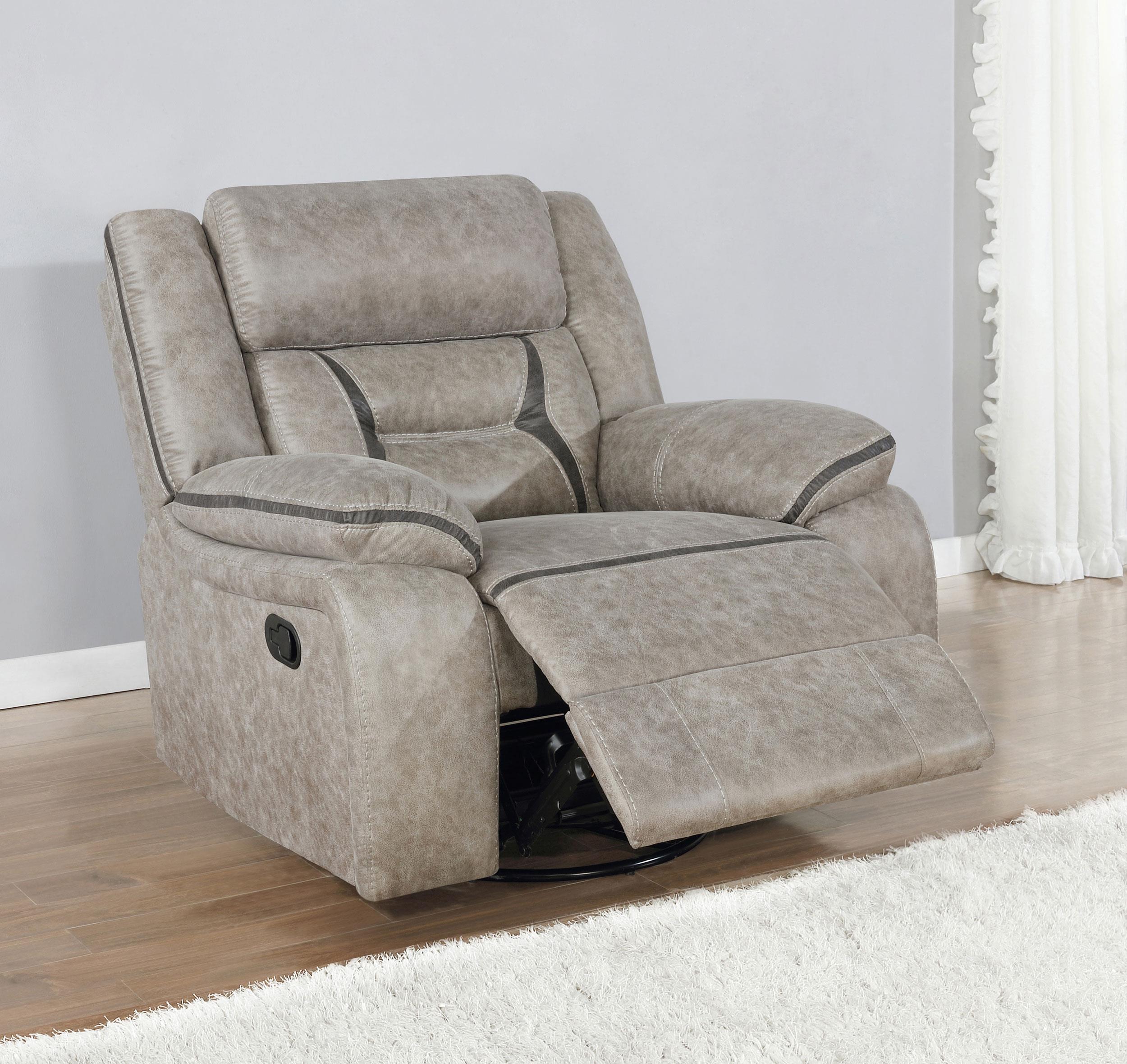 Coaster Greer Transitional Swivel Glider Recliner Model 651353