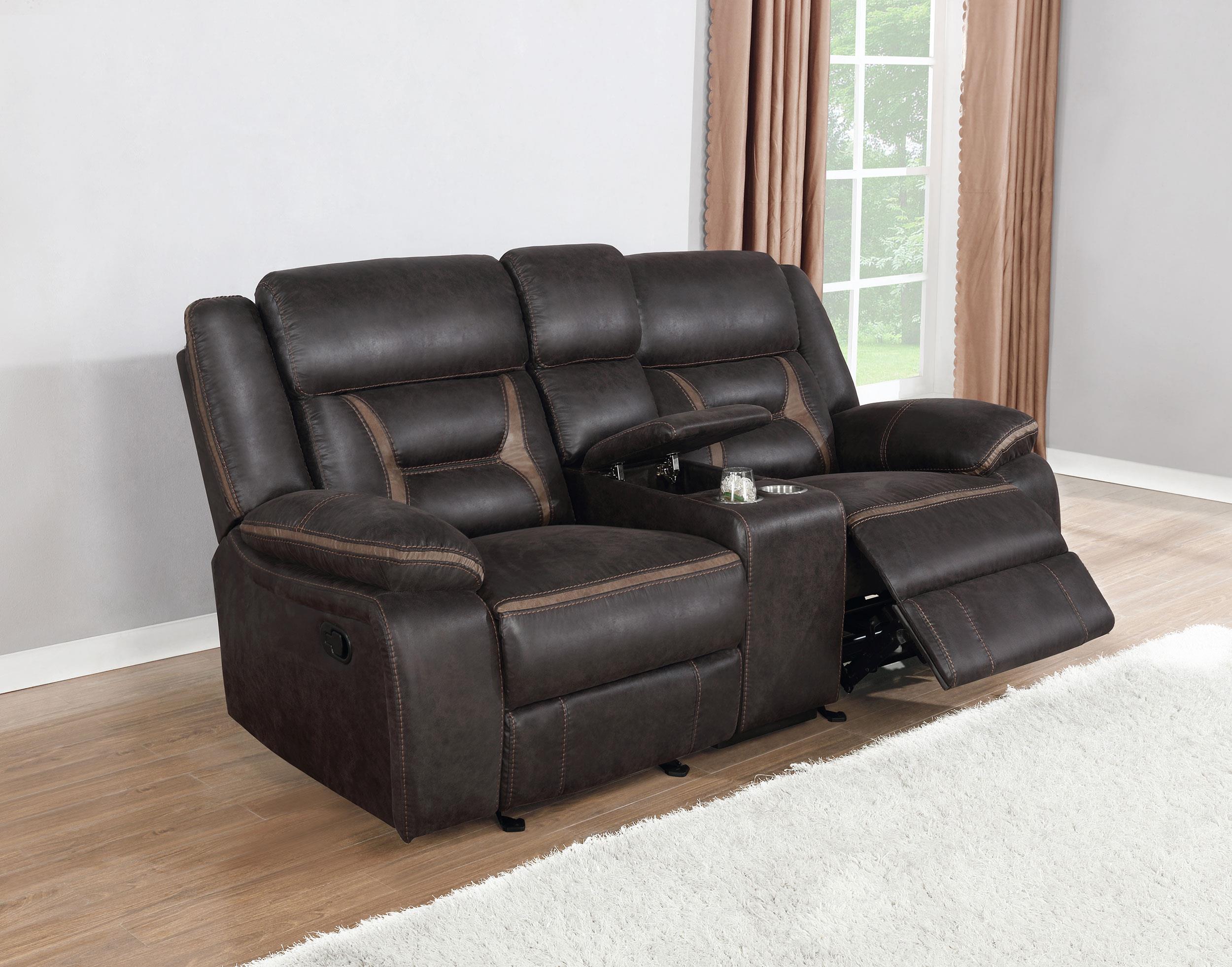Coaster Greer Transitional Glider Loveseat Model 651355
