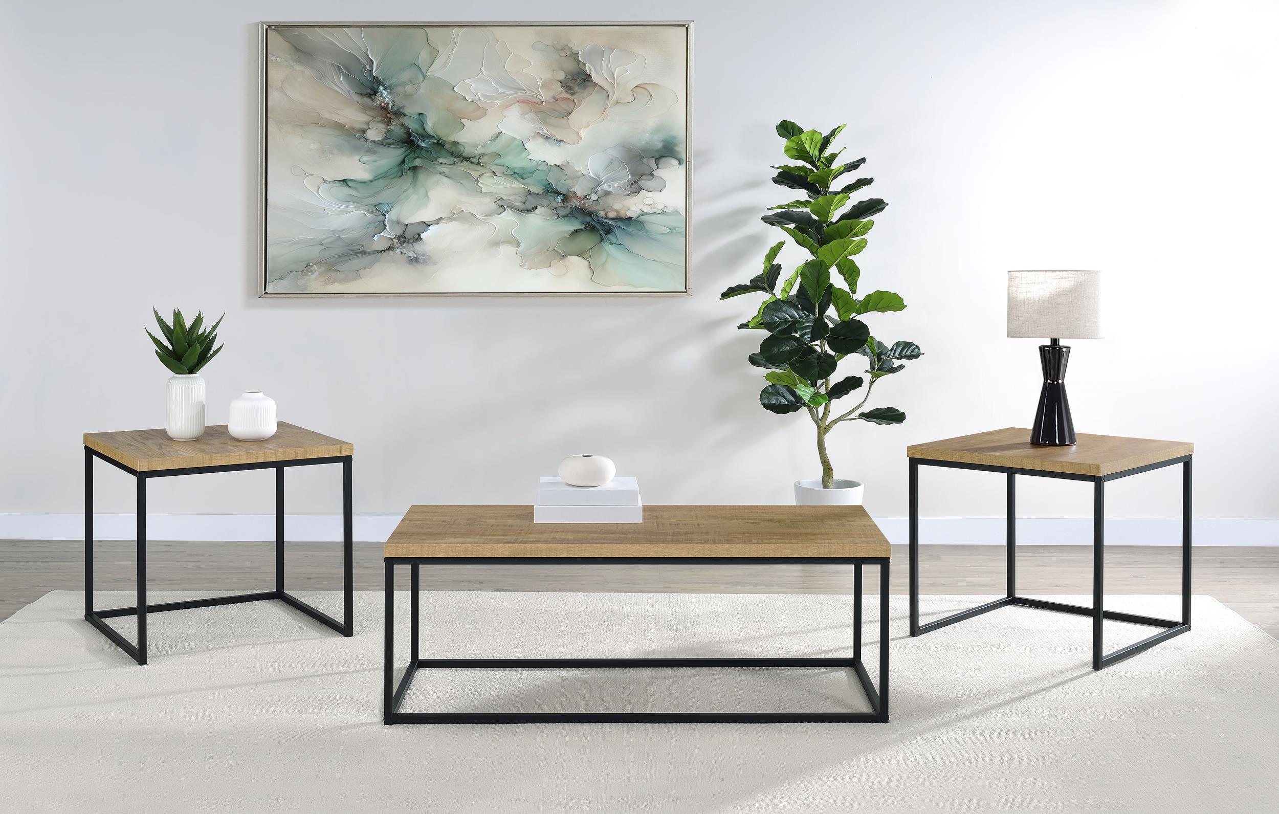Coaster Straden Rustic Mango Coffee Table Model 700144