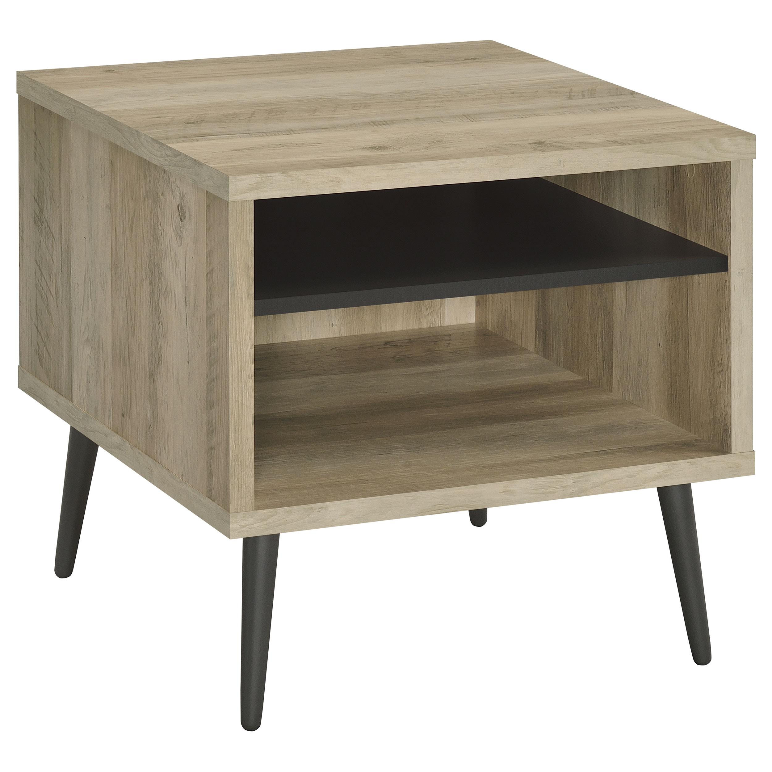 Coaster Welsh Mid-Century Modern Distressed Pine End Table Model 701037