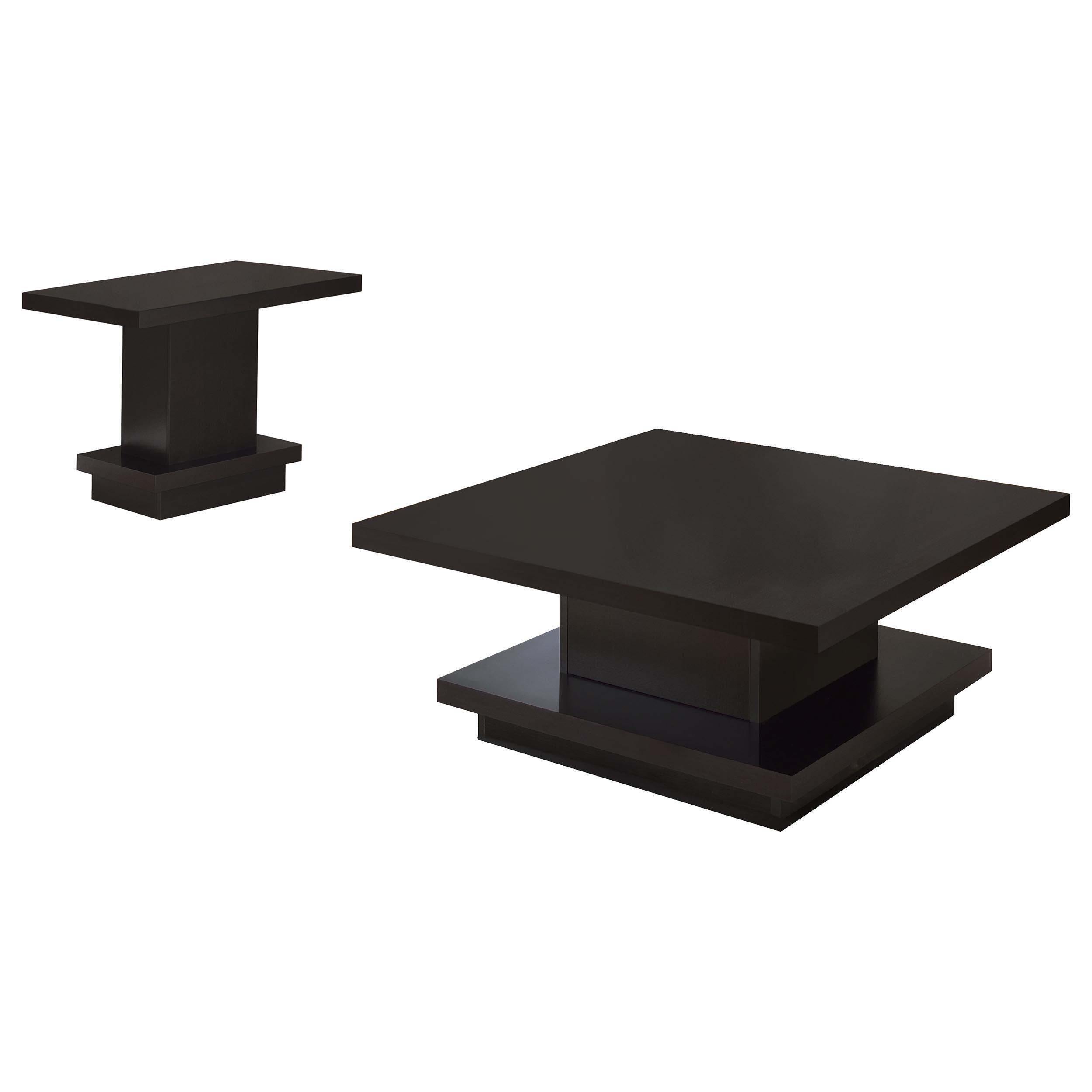 Coaster Reston Contemporary Cappuccino Coffee Table Model 705168-S2