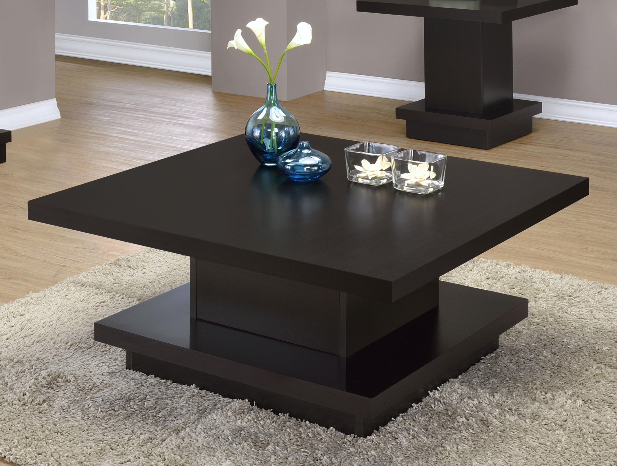 Coaster Reston Contemporary Cappuccino Coffee Table Model 705168