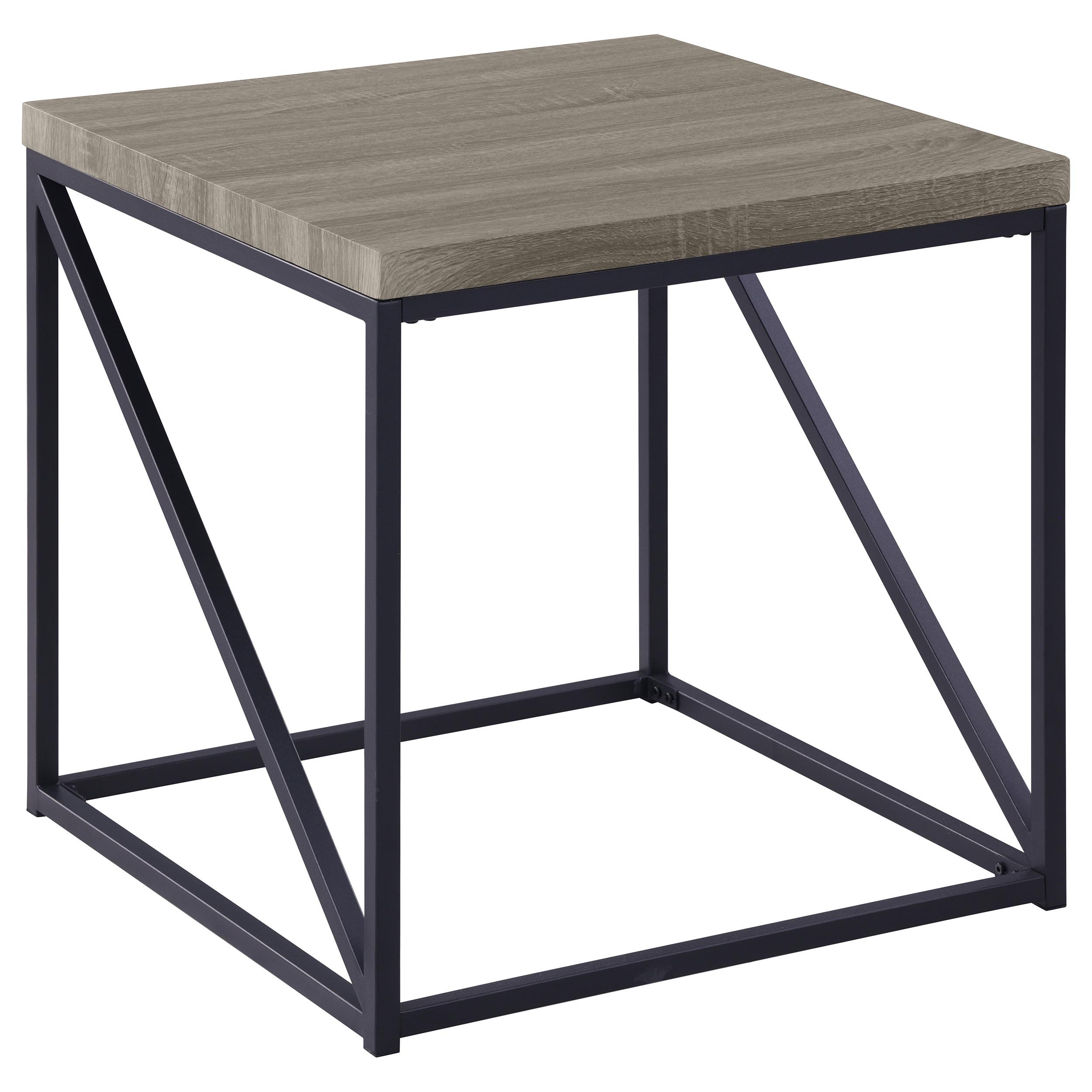 Coaster Birdie Rustic Sonoma Grey End Table Model 705617