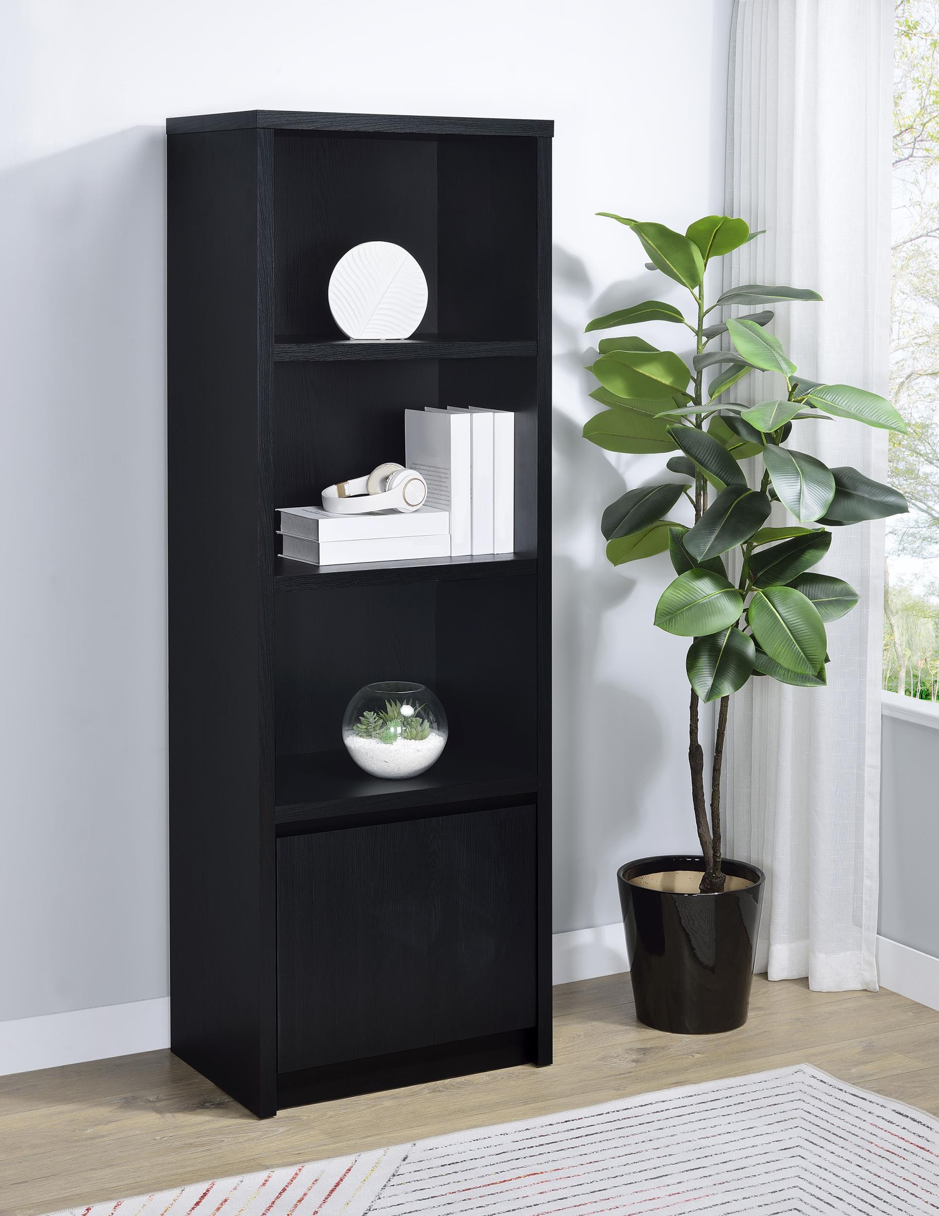 Coaster Winfield Contemporary Black Media Tower Model 706224