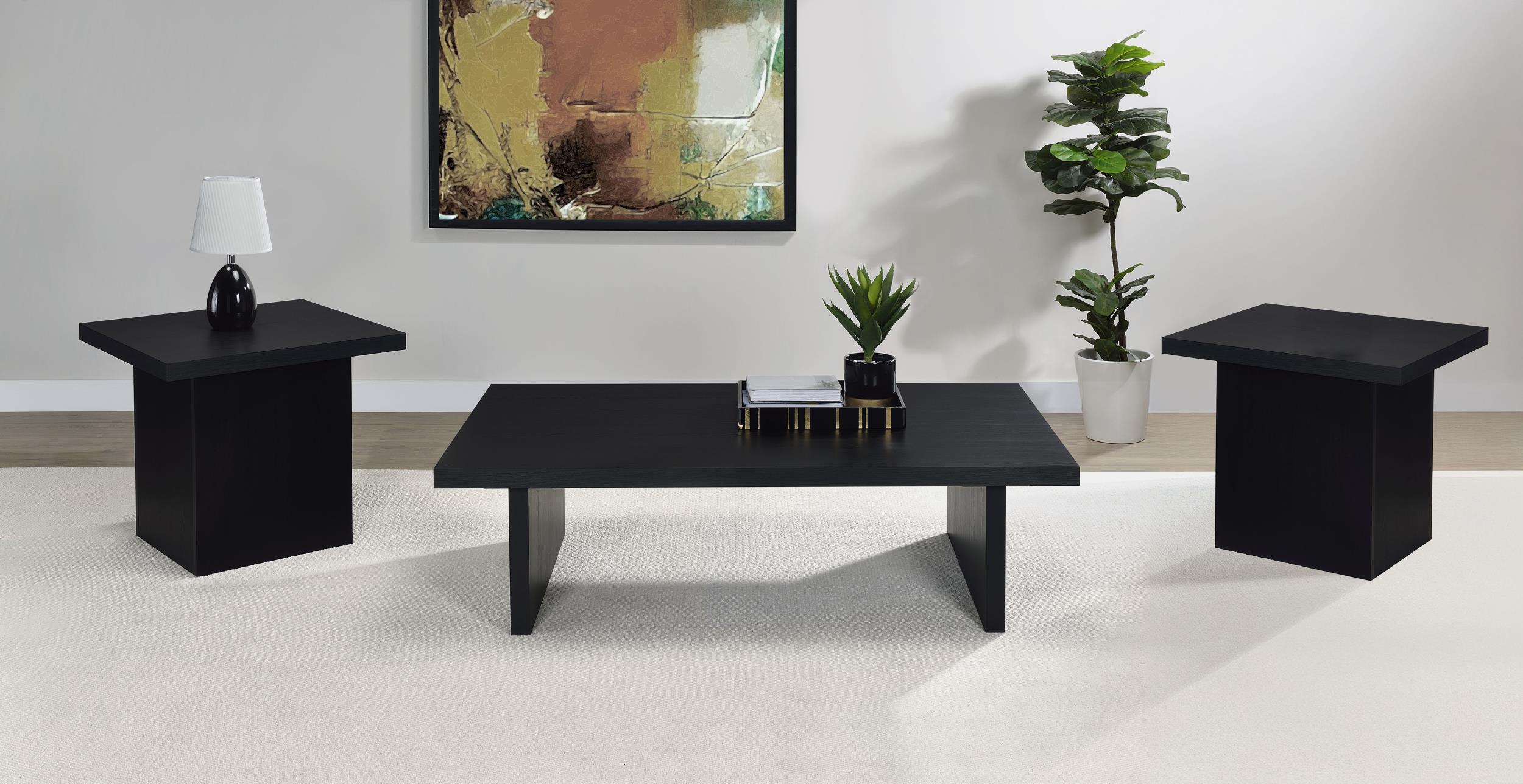 Coaster Max Contemporary Black Coffee Table Model 706278-S3