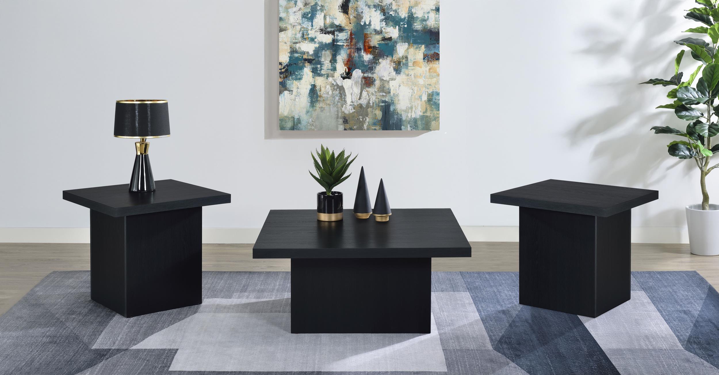 Coaster Devar Contemporary Black Coffee Table Model 706408-S3