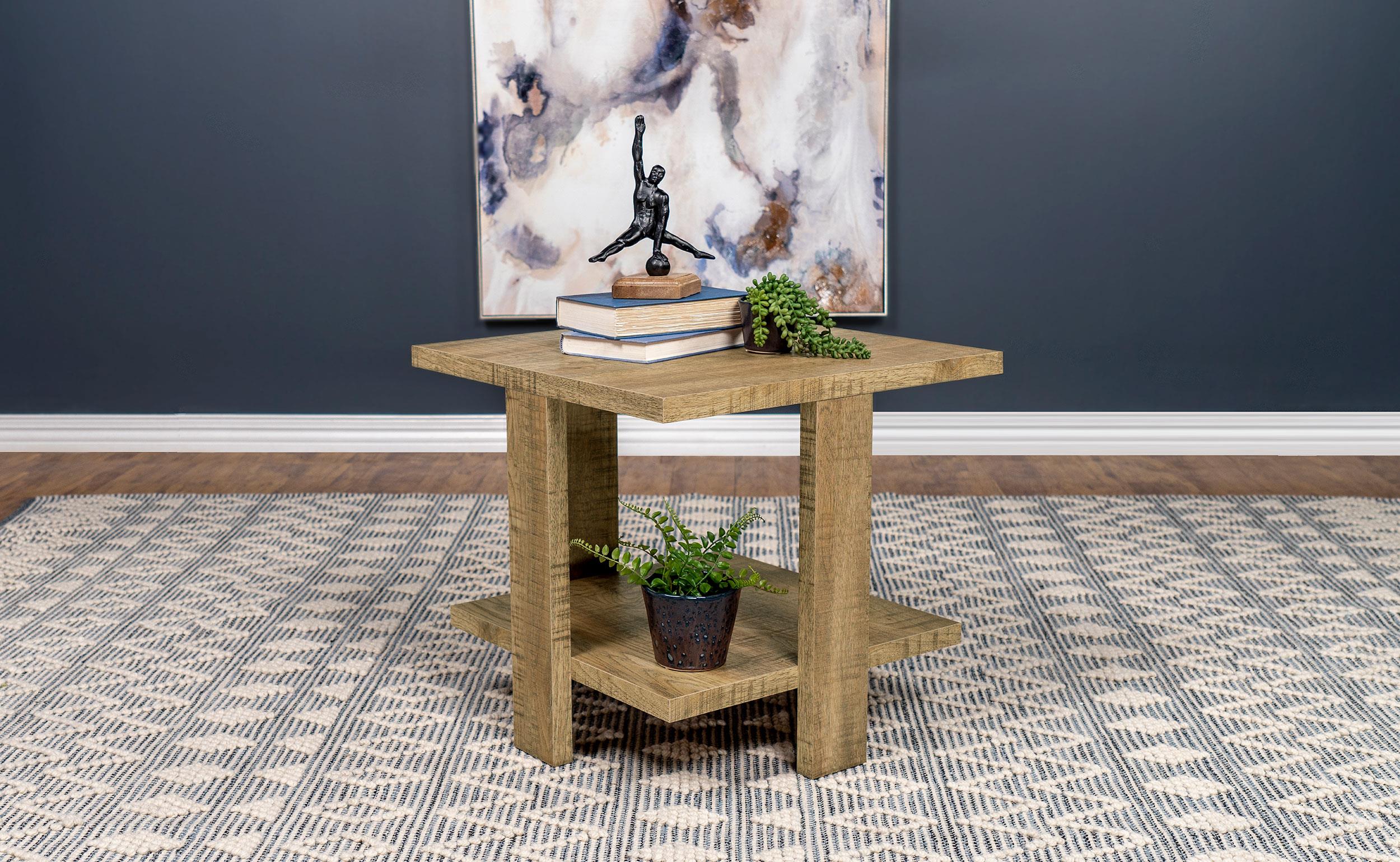 Coaster Dawn Rustic Mango End Table Model 707717