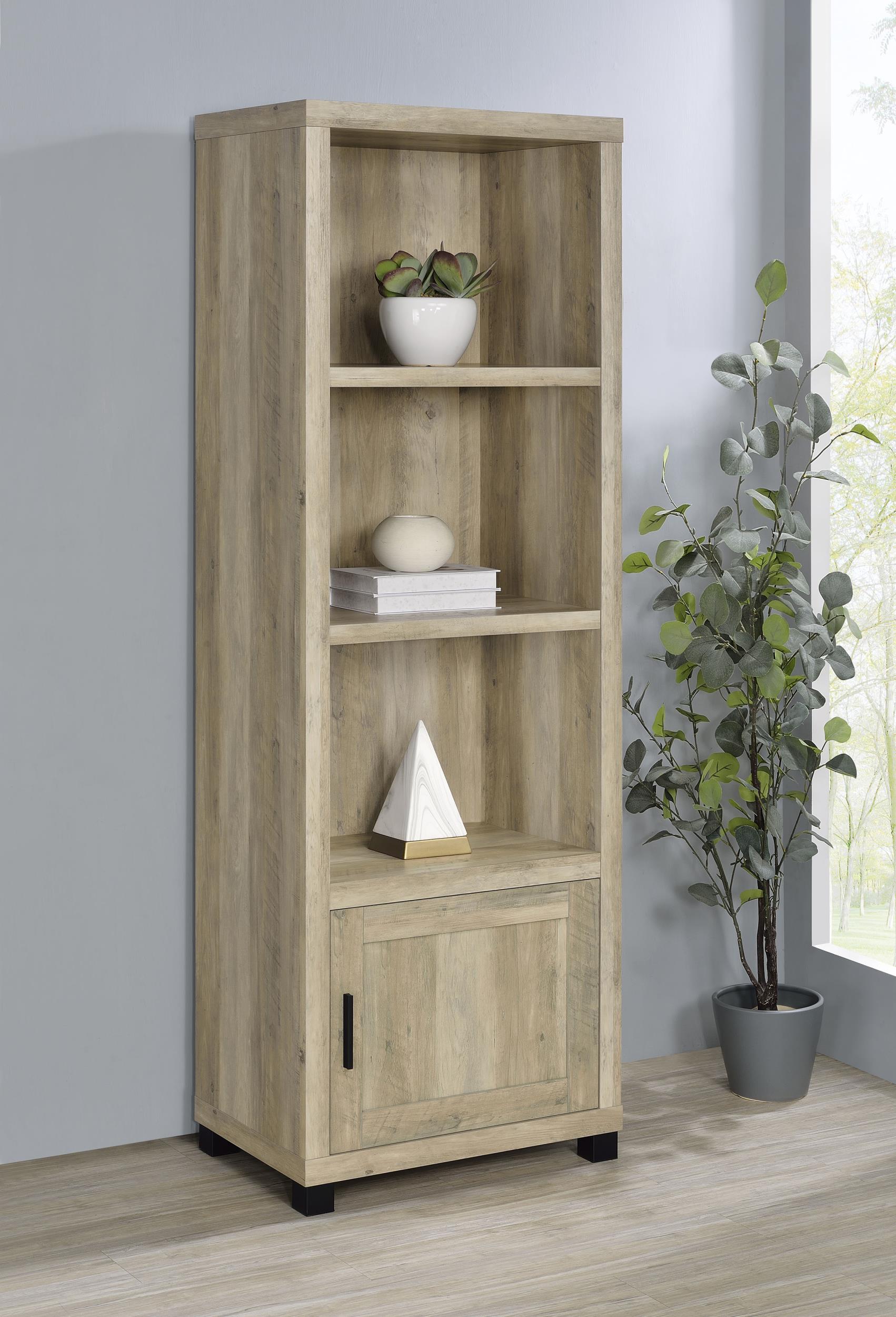 Coaster Sachin Transitional Distressed Pine Media Tower Model 707746