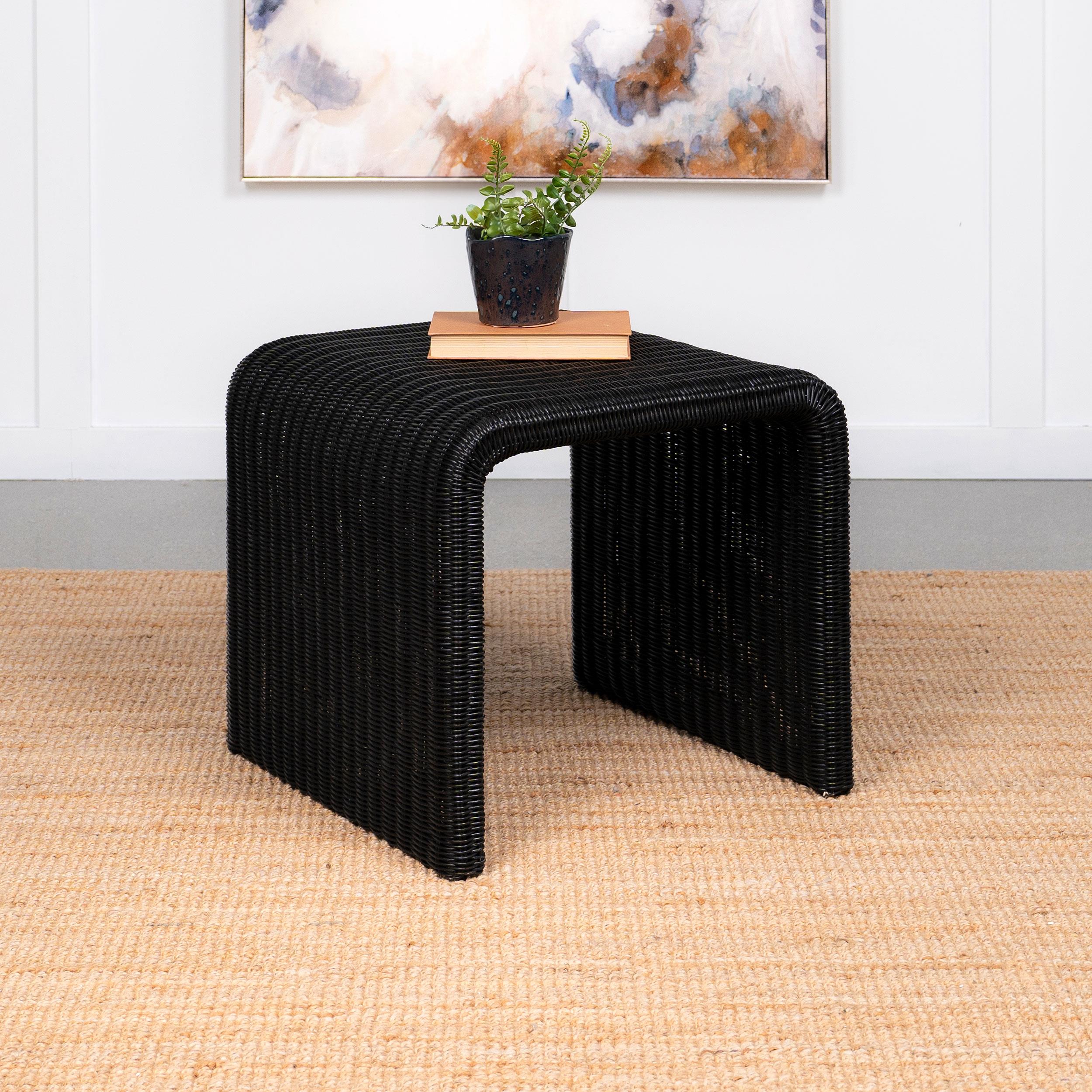 Coaster Cahya Coastal Black End Table Model 708517