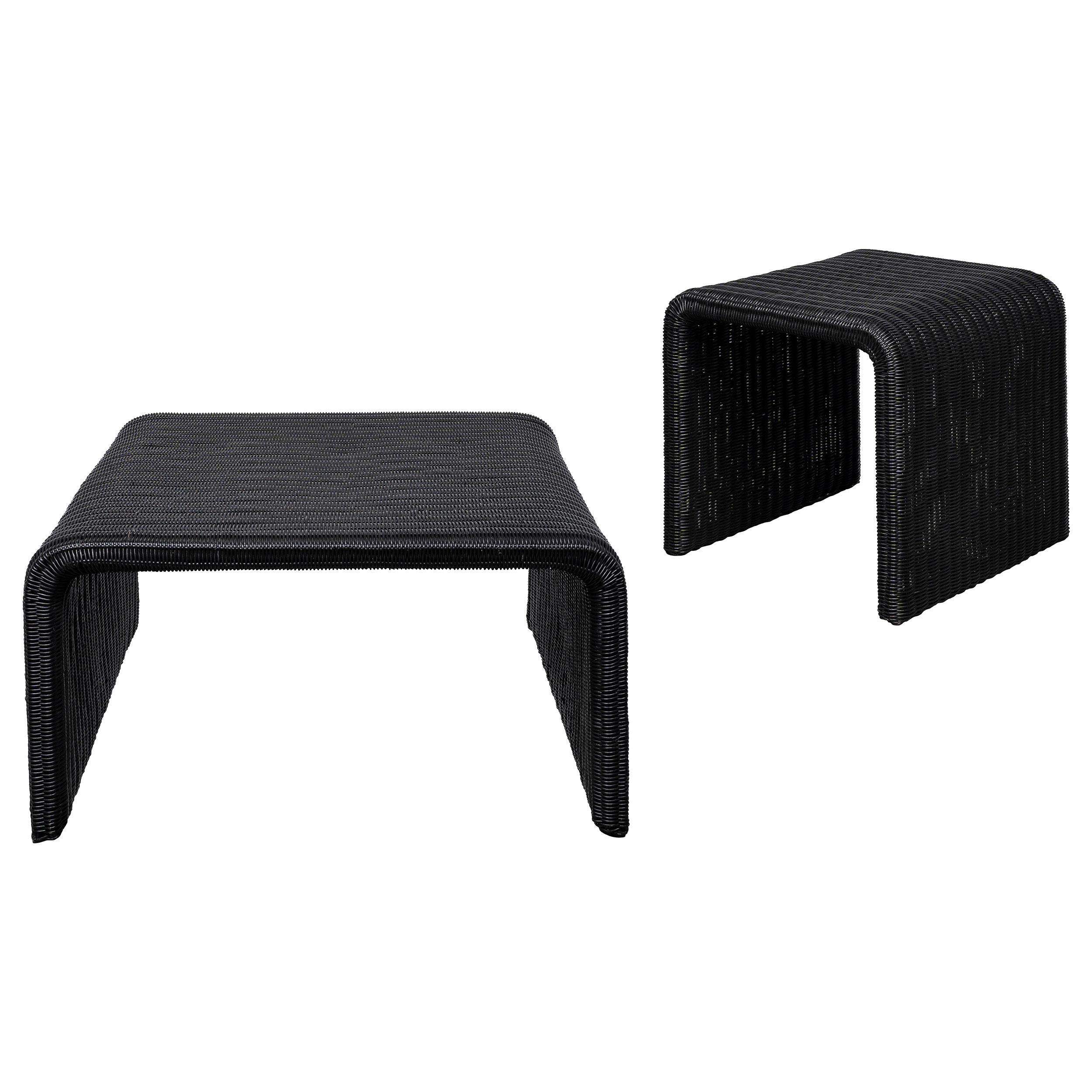 Coaster Cahya Coastal Black Coffee Table Model 708518-S2